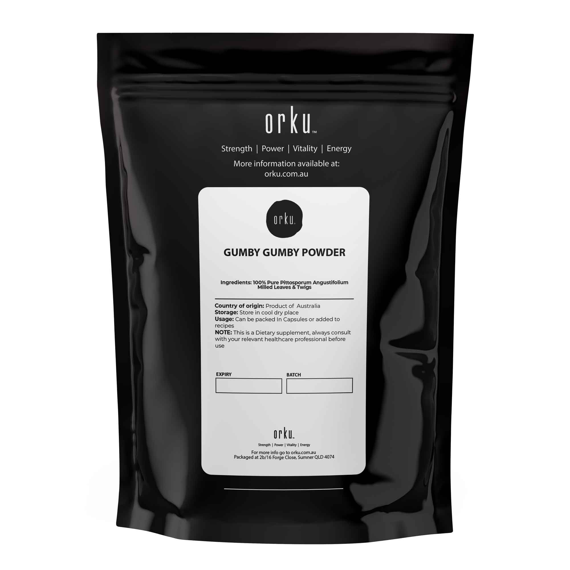 100g Gumby Gumby Pure Powder - Gumbi Aboriginal Plant Pittosporum Angustifolum-1
