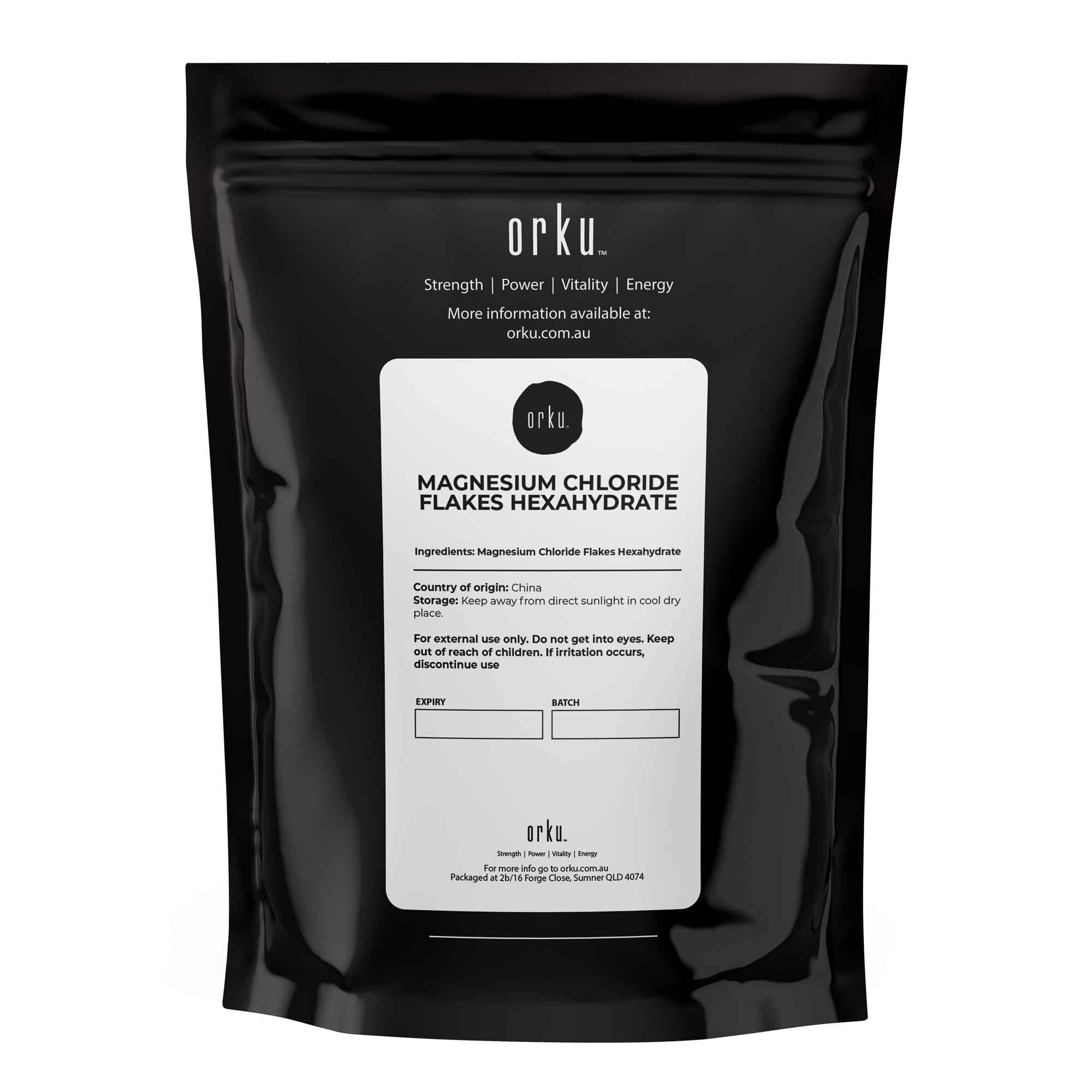 100g Magnesium Chloride Flakes Hexahydrate - Organic USP Food Grade Bath Salt-1