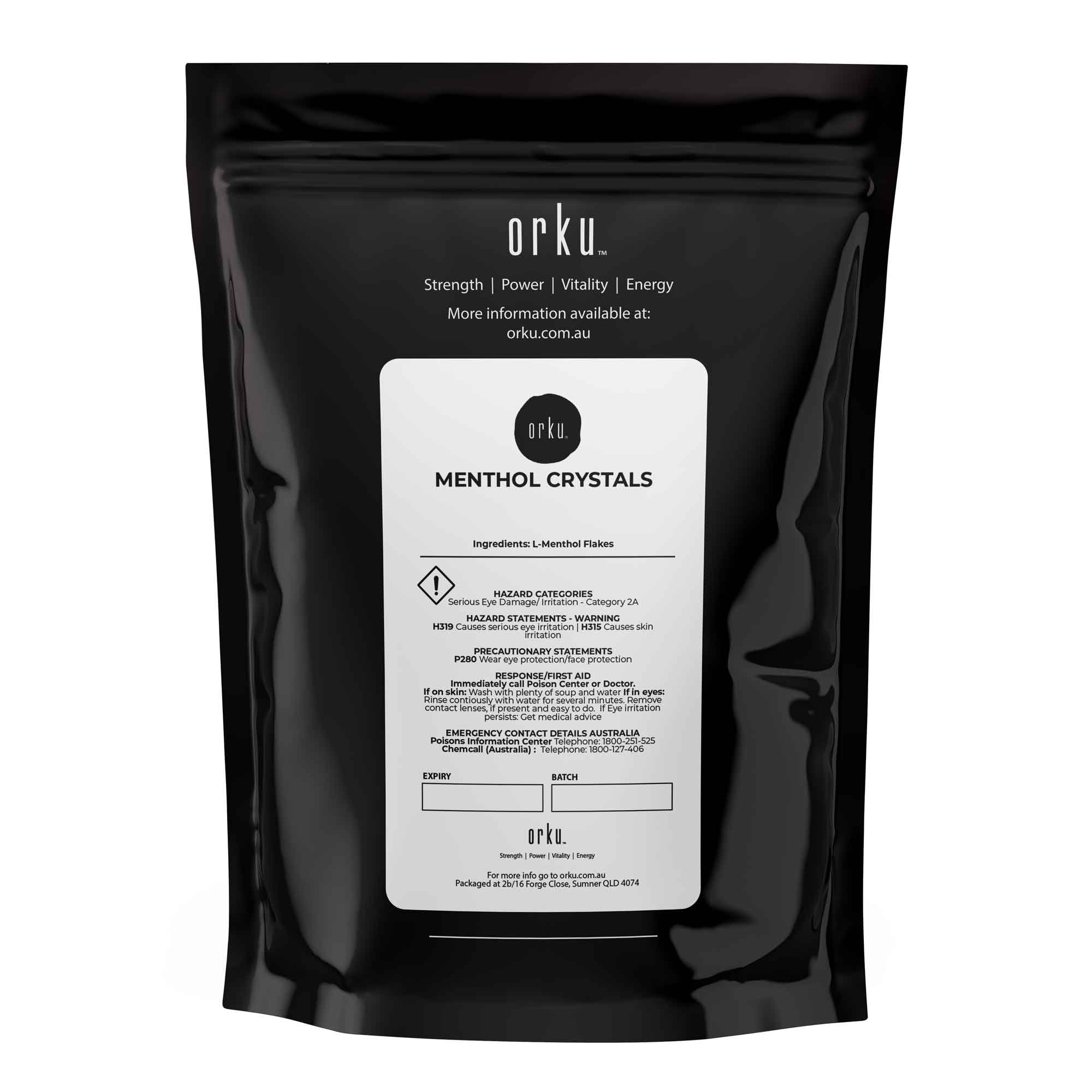 100g Menthol Crystals - Pharmaceutical Grade L-Menthol Mint Flakes C10H200-1
