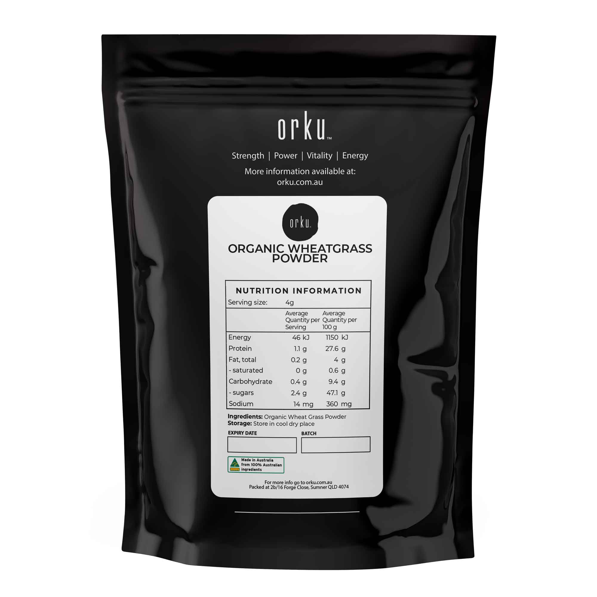100g Organic Wheatgrass Powder Superfood Wheat Grass Leaf Supplement-1
