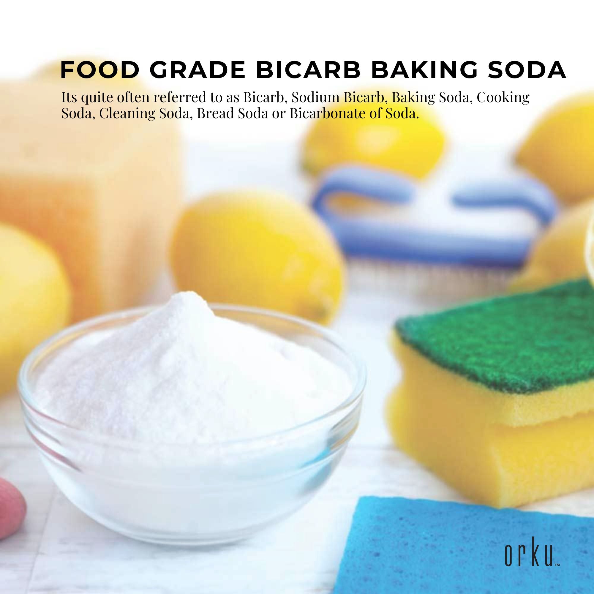 100g Sodium Bicarbonate - Food Grade Bicarb Baking Soda Hydrogen Carbonate-7