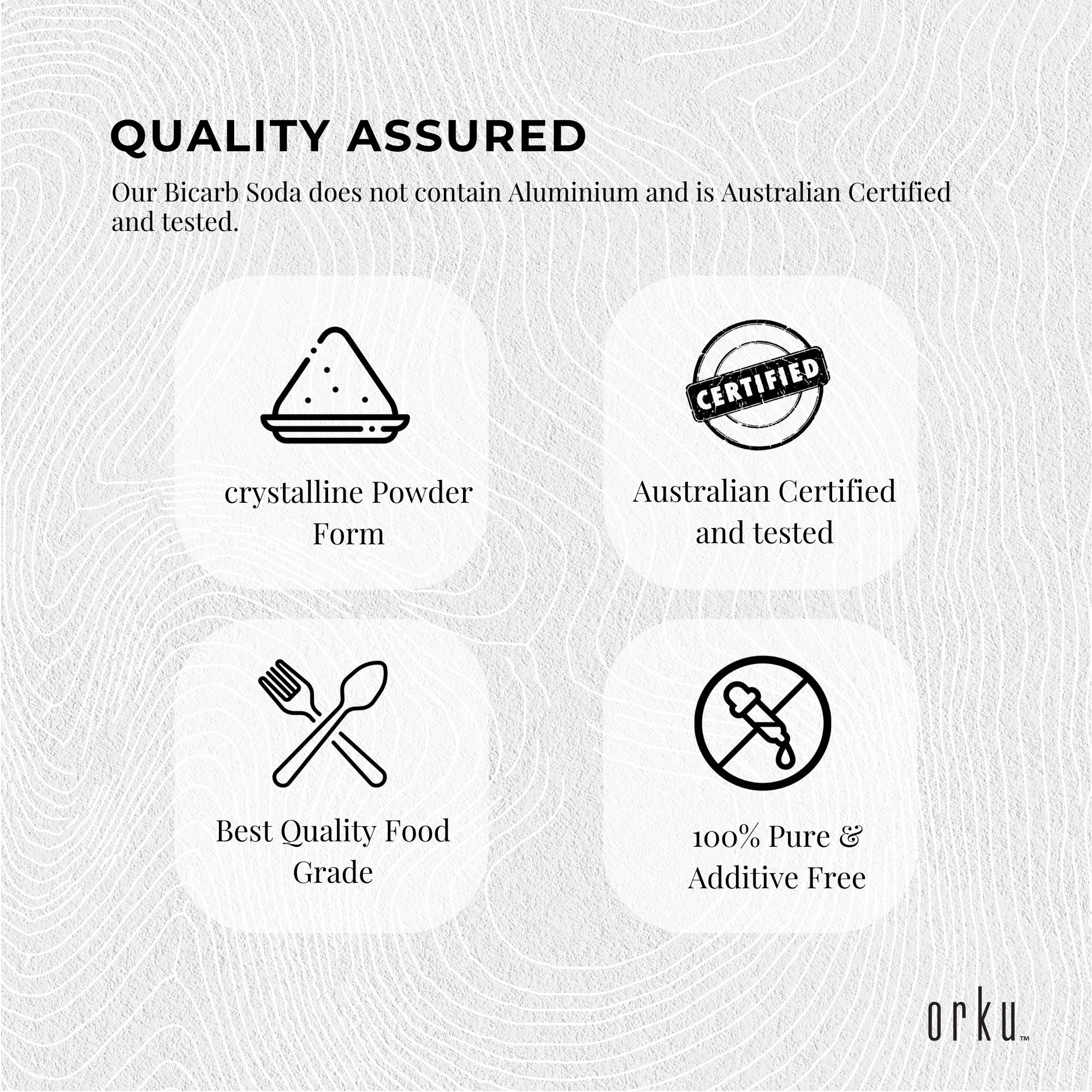 100g Sodium Bicarbonate - Food Grade Bicarb Baking Soda Hydrogen Carbonate-8