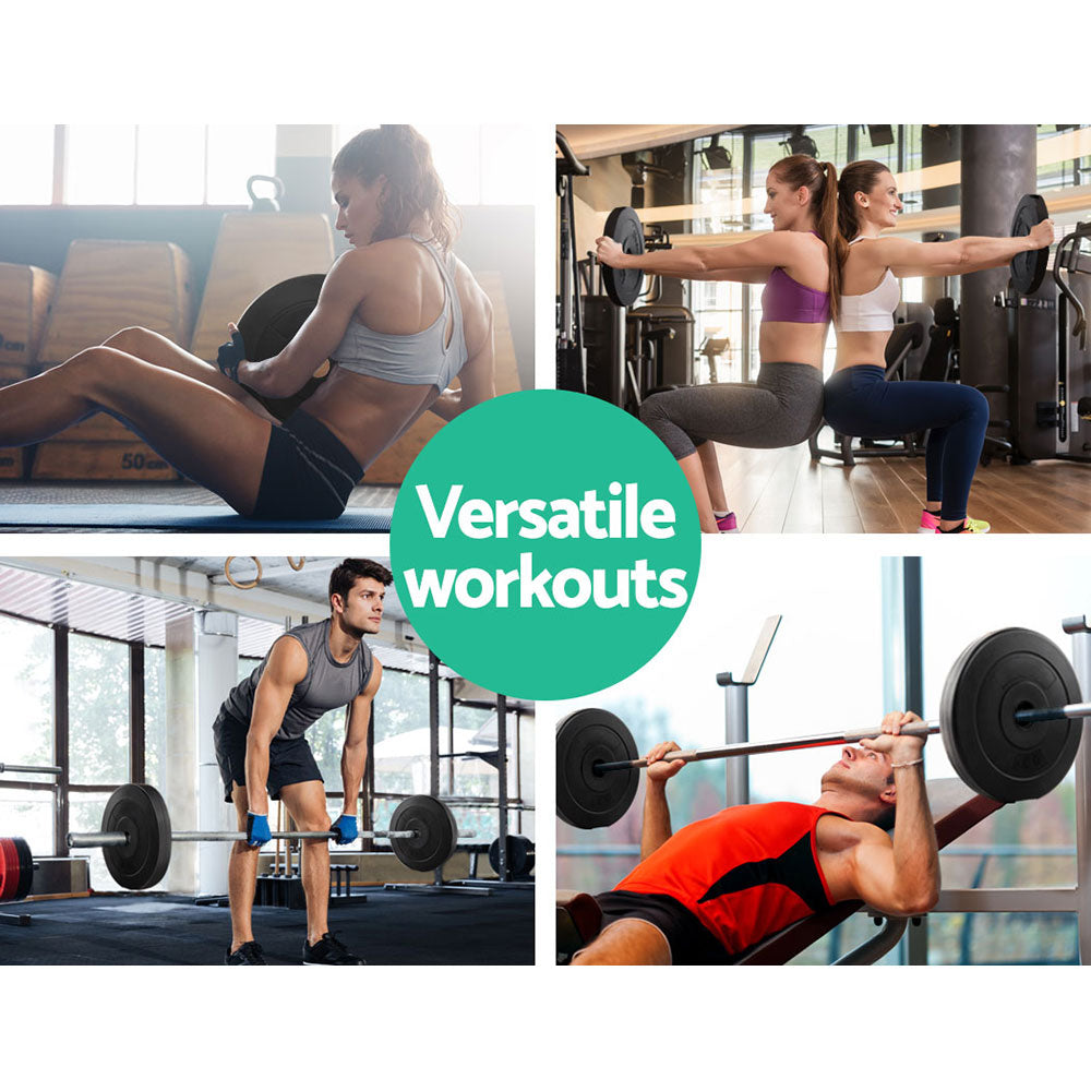 10KG Barbell Weight Plates Standard Home Gym Press Fitness Exercise 2pcs-5