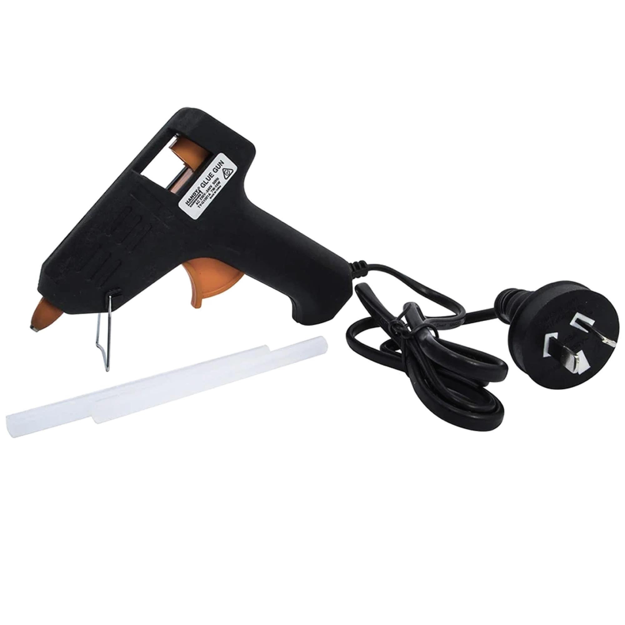 10w Mini Hot Glue Gun Handy Hardware SAA RCM Craft Adhesive 2x 7mmx100mm Sticks-4