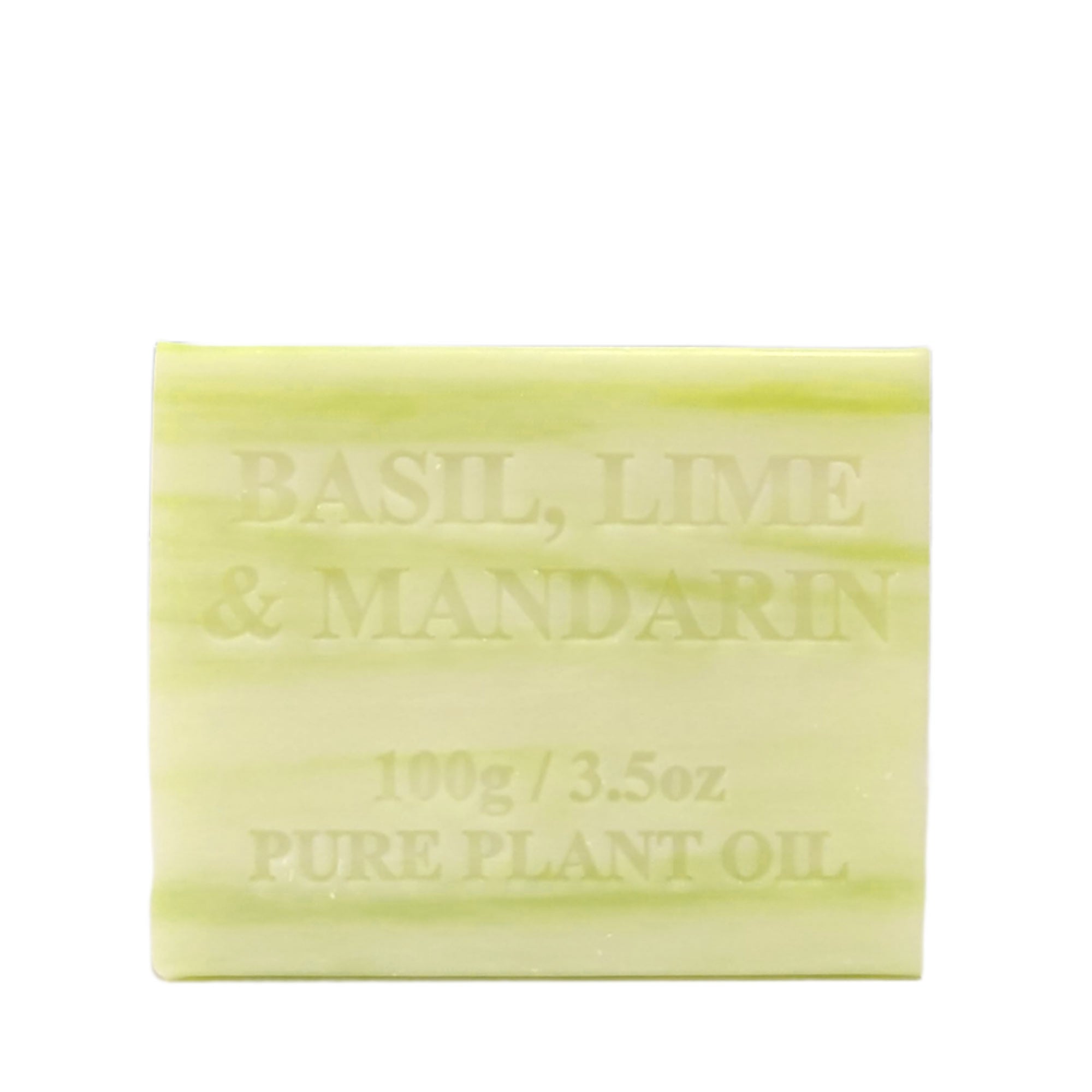 10x 100g Plant Oil Soap Basil Lime Mandarin Scent Pure Natural Vegetable Base Bar-2