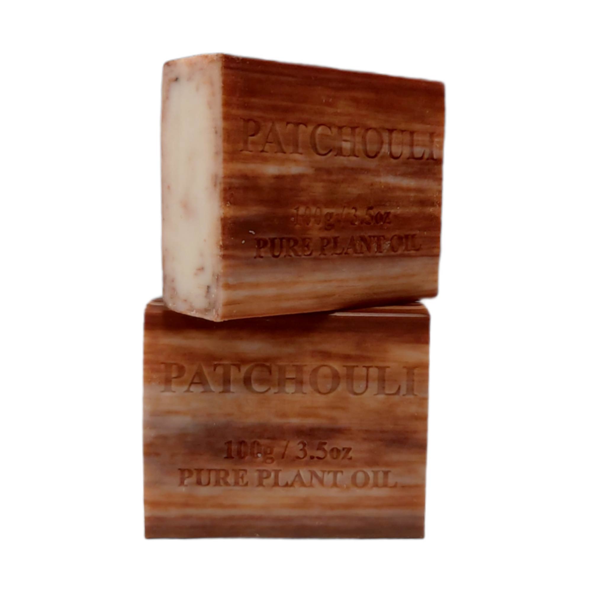 10x 100g Plant Oil Soap Patchouli Scent Pure Natural Vegetable Base Bar-5