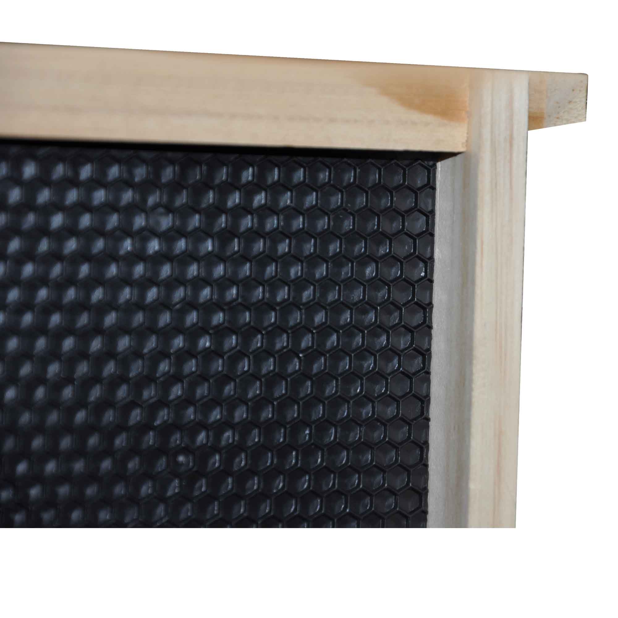 10x Timber Frames Plastic Foundations Assembled Wood Deep Hive Frame Beekeeping-2
