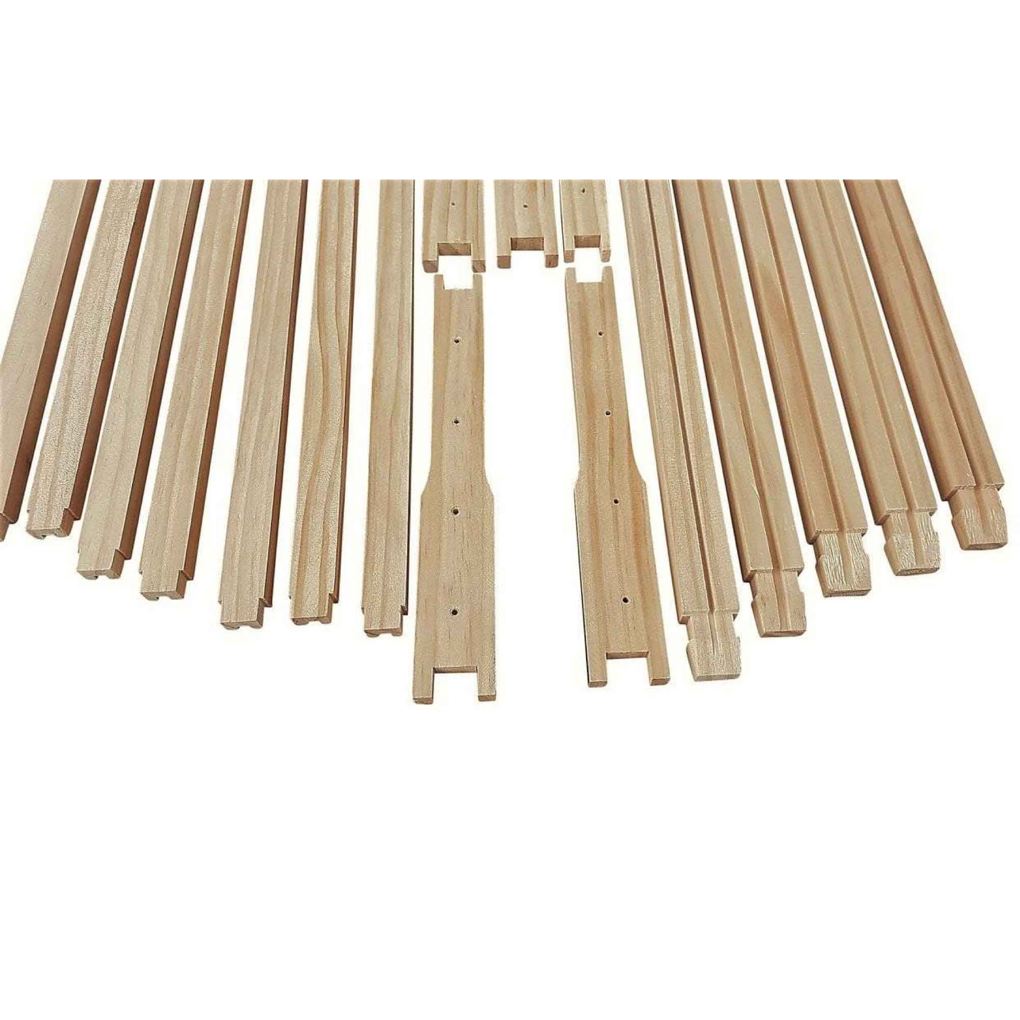 10x Wood Frames Plastic Foundations Unassembled Deep Hive Brood Frame Beekeeping-10