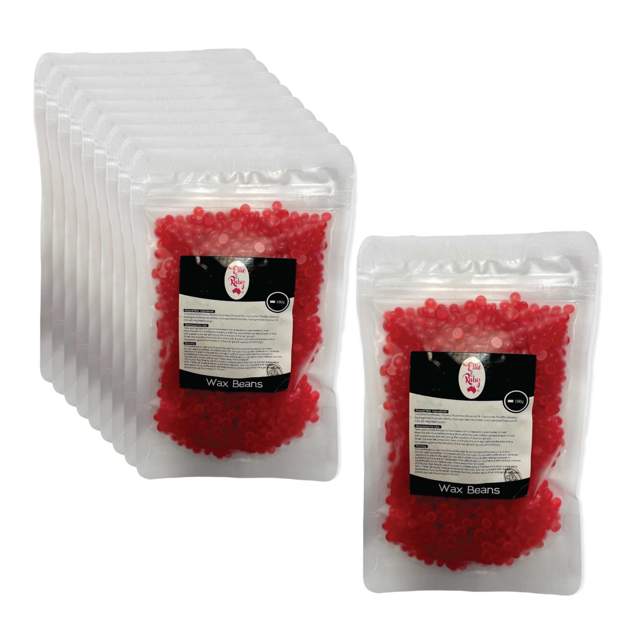 10x100g Hard Wax Beans - Brazilian Waxing Beads - Stripless Bikini Hair Removal-11