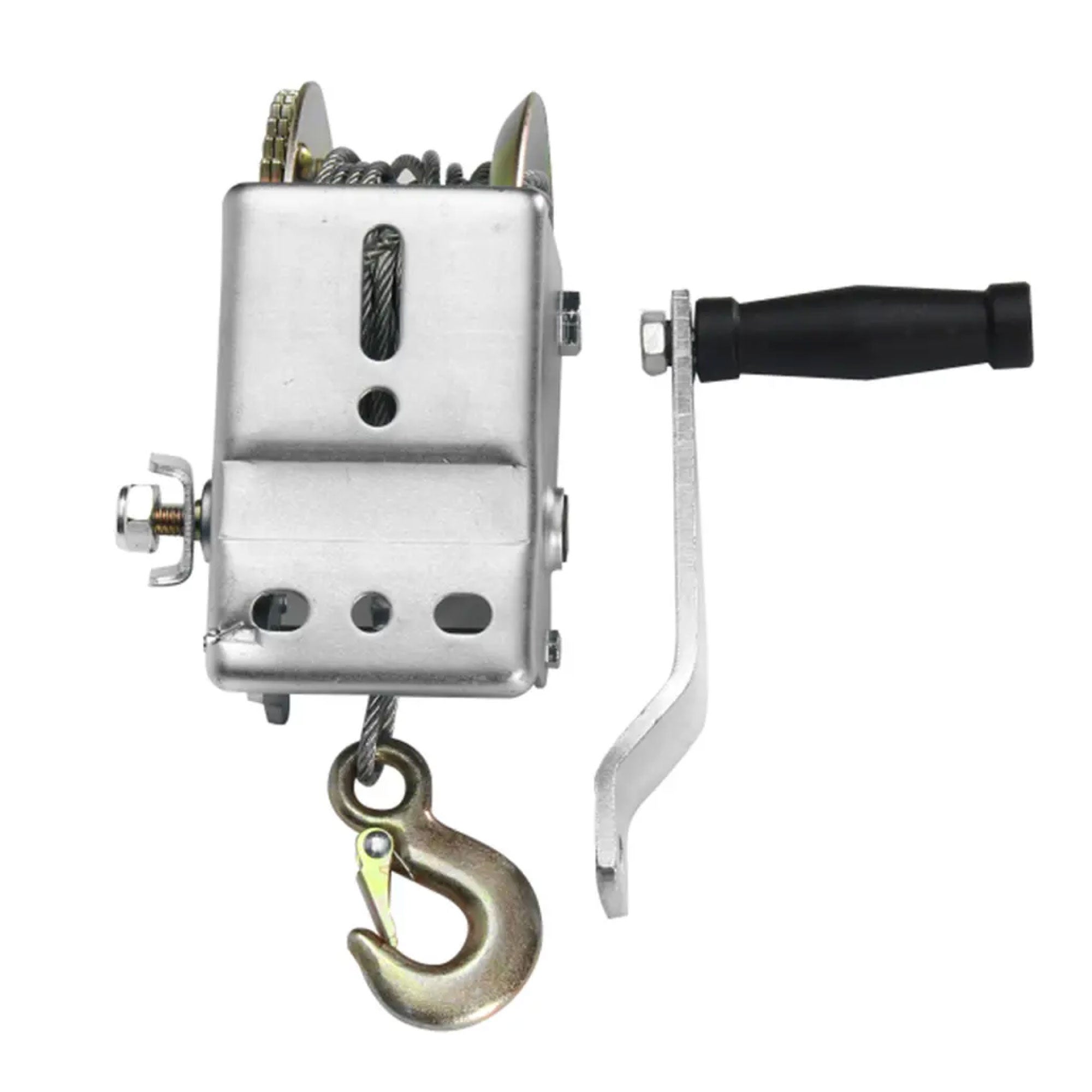 1200lb Manual Hand Winch Steel Wire - Boat Jet Ski Marine Trailer Crank 500KG-2