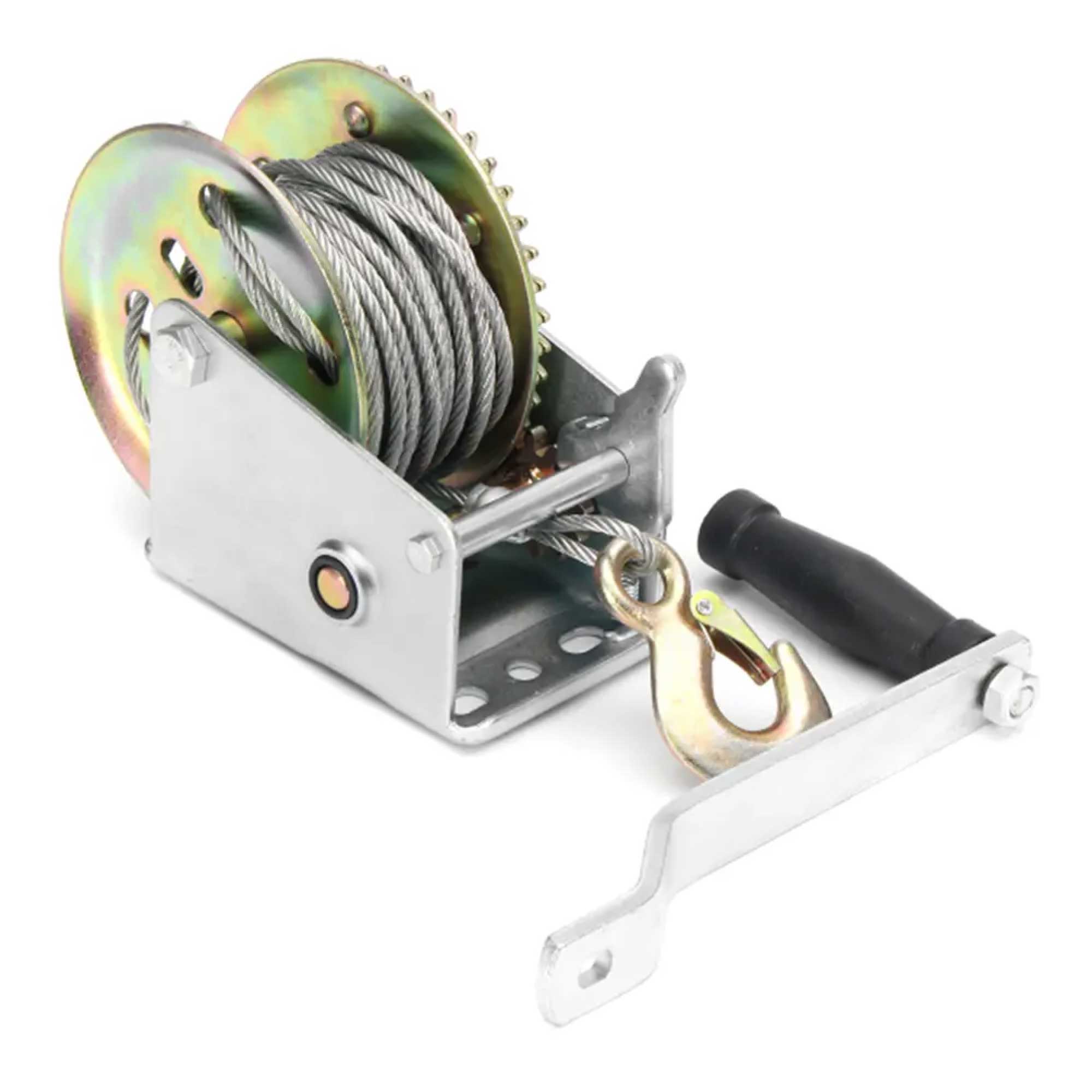 1200lb Manual Hand Winch Steel Wire - Boat Jet Ski Marine Trailer Crank 500KG-3