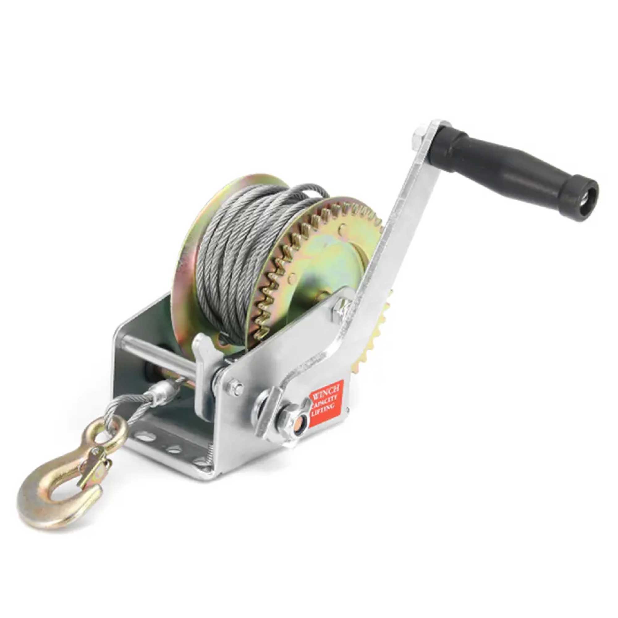 1200lb Manual Hand Winch Steel Wire - Boat Jet Ski Marine Trailer Crank 500KG-5