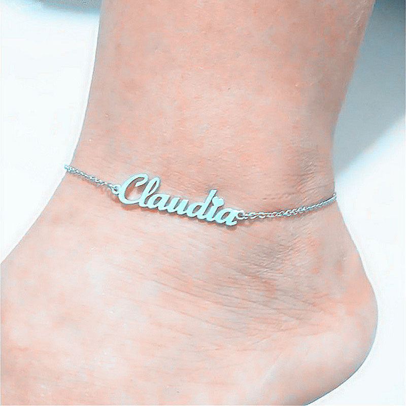 Stainless Steel Letter Pendant Clavicle Chain Exquisite Bracelet Chain Holiday Gift
