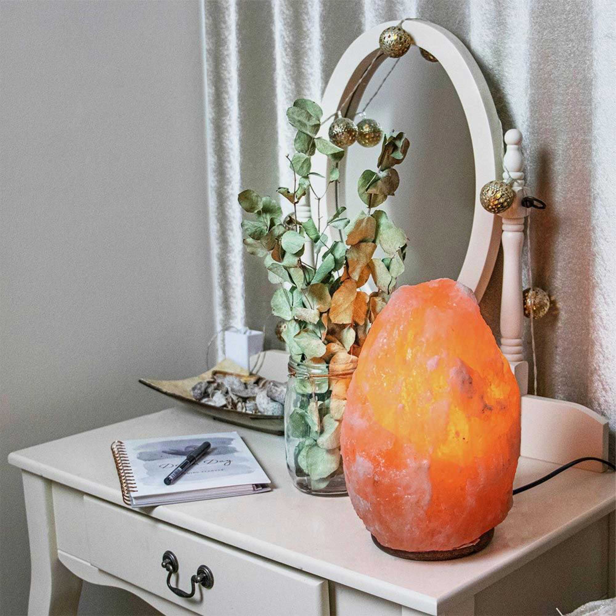 12V 12W 1-2 Kgs Himalayan Pink Salt Lamp Natural Rock Crystal Light Bulb On/Off-6