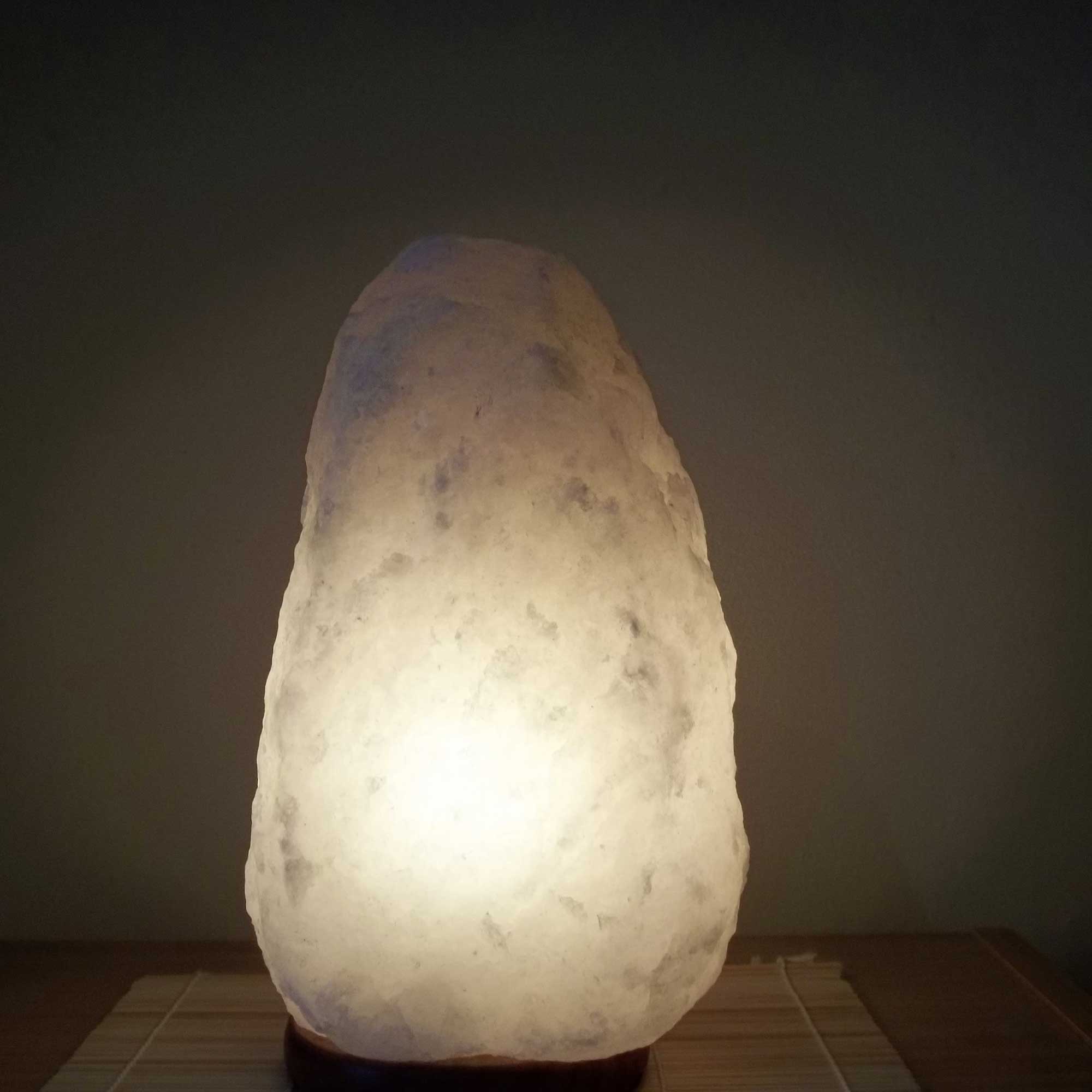 12V 12W 1-2Kg Himalayan White Salt Lamp Crystal Rock Natural Shape Unique Lamps-6
