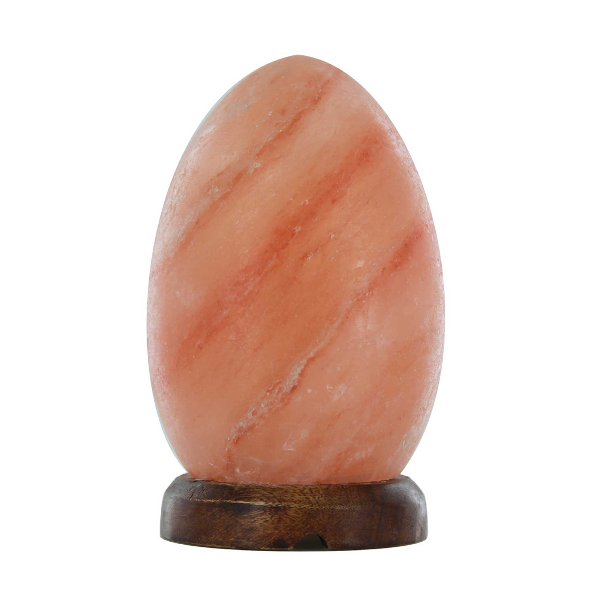 12V 12W Egg Himalayan Pink Salt Lamp Carved Rock Crystal Light Bulb On/Off Switch-4
