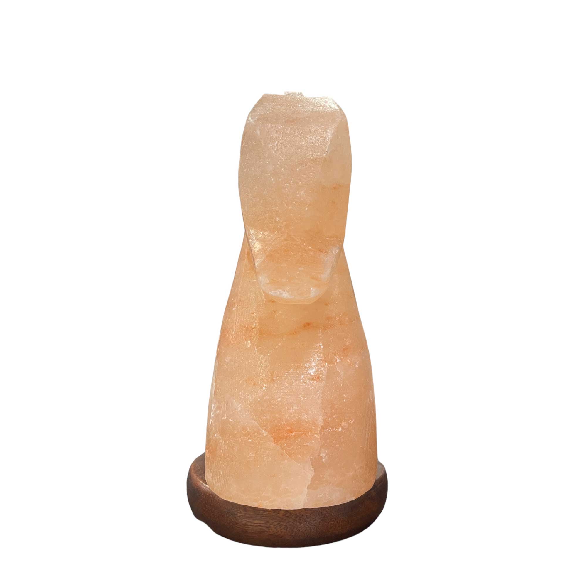 12V 12W Horse Himalayan Pink Salt Lamp Carved Knight Rock Crystal Light Bulb On/Off-4
