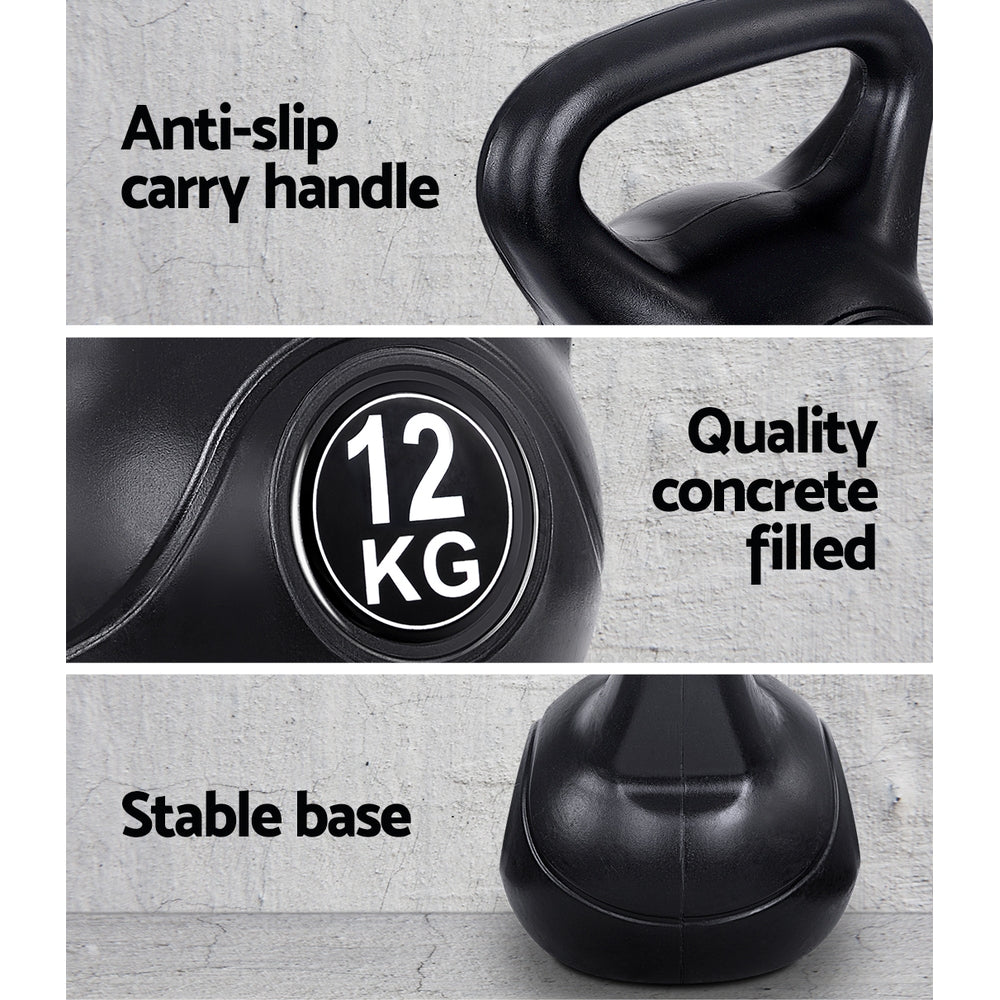 12kg Kettlebell Kettlebells Kettle Bell Bells Kit Weight Fitness Exercise-5