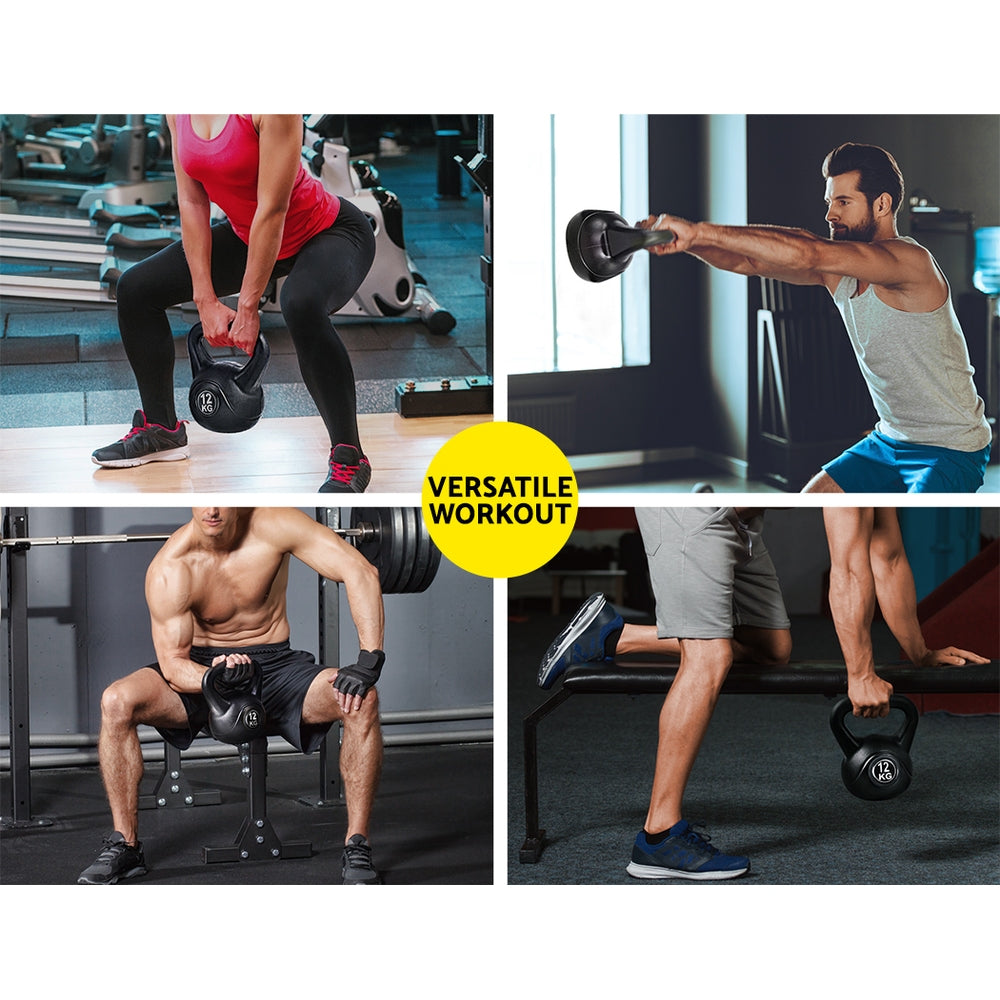 12kg Kettlebell Kettlebells Kettle Bell Bells Kit Weight Fitness Exercise-6