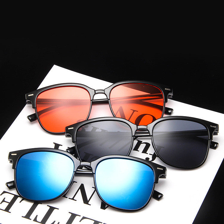 Temperament Simple Retro Couple Square Wild Glasses