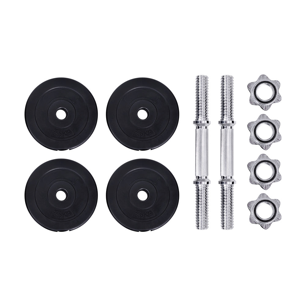 15KG Dumbbells Dumbbell Set Weight Training Plates Home Gym Fitness Exercise-3