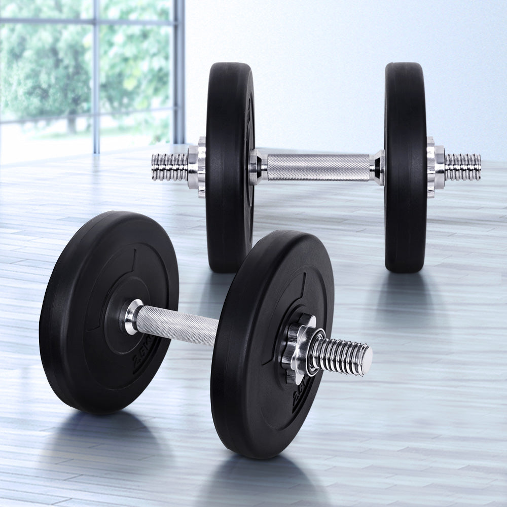 15KG Dumbbells Dumbbell Set Weight Training Plates Home Gym Fitness Exercise-7