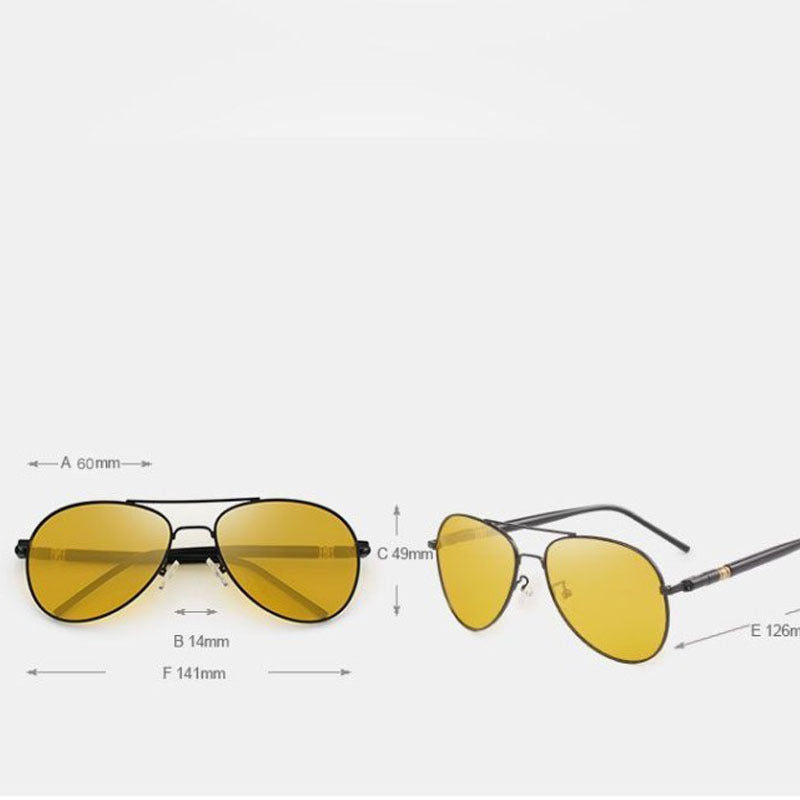 Men Polarized Driving Sunglasses Yellow Glasses For Goggles