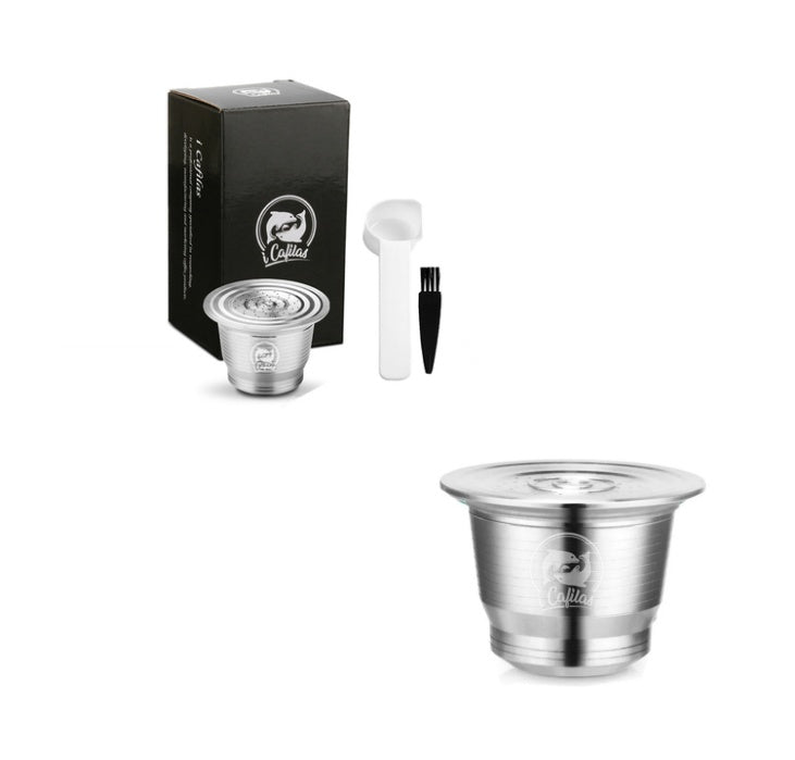 Stainless Steel Reusable Nespresso Refillable Coffee Capsule Pod Filter