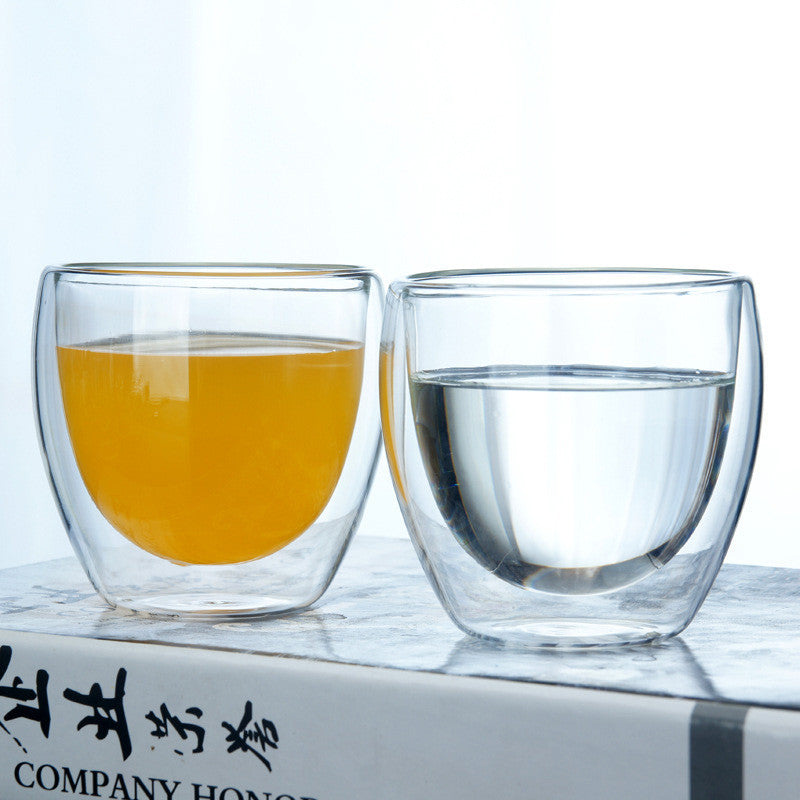 New 6Pcs Double shot Glass double Wall Espresso