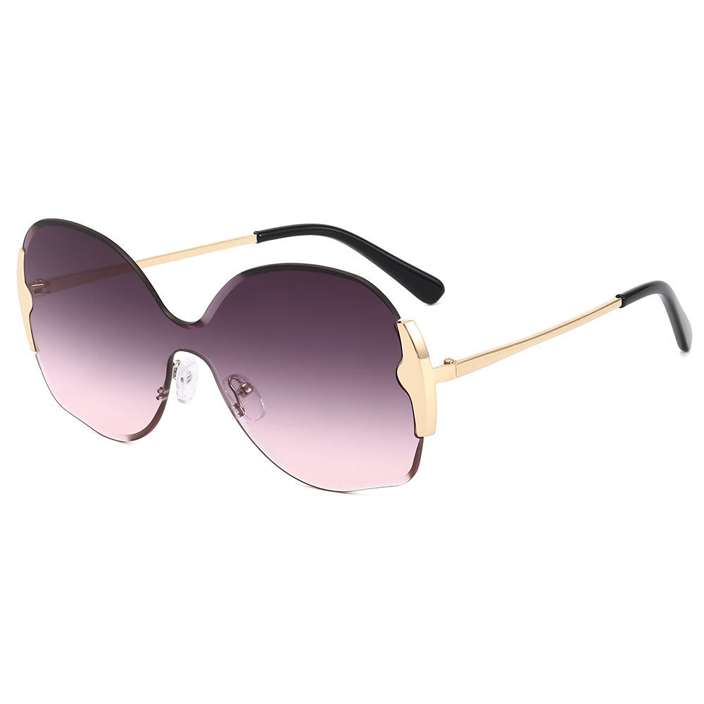 New Glasses Women Net Red Cut-edge Sunglasses Women