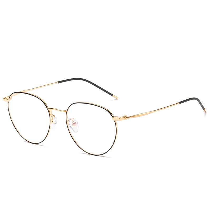 Anti-blue glasses literary retro frame glasses