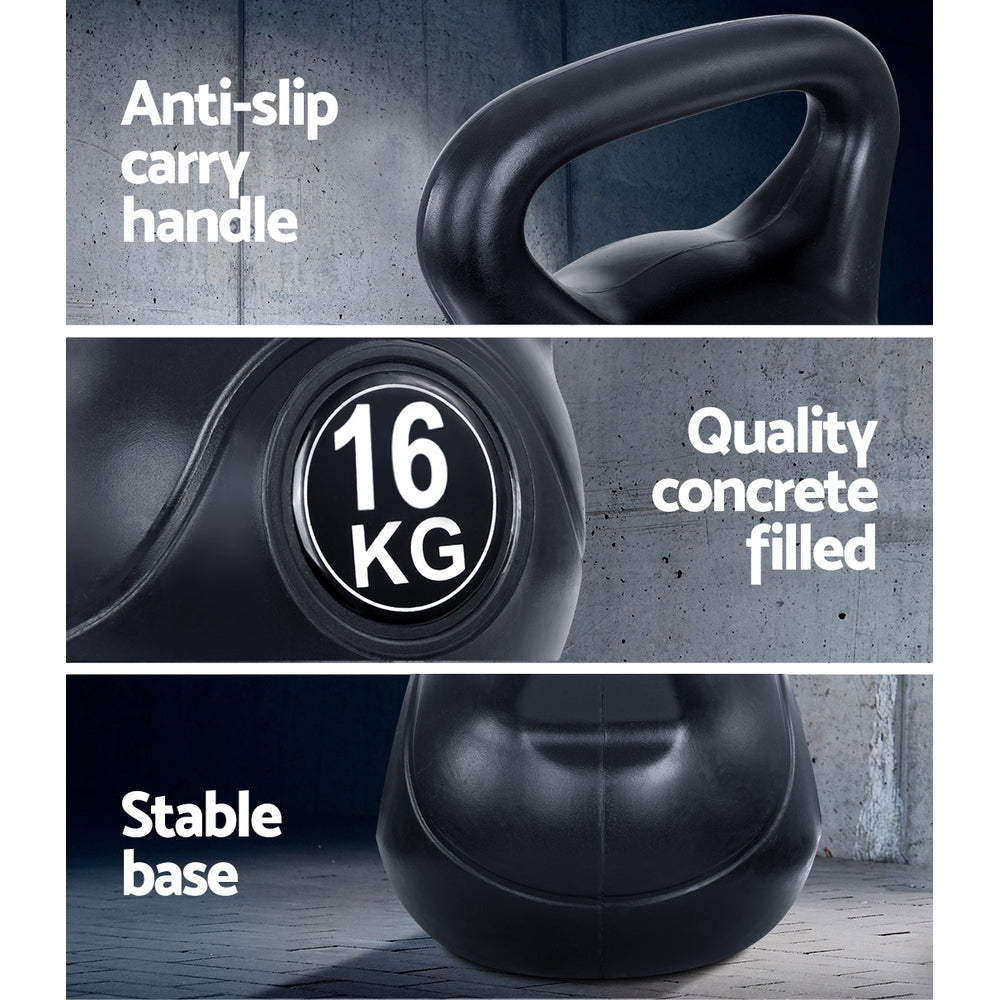 16KG Kettlebell Kettle Bell Weight Kit Fitness Exercise Strength Training-5