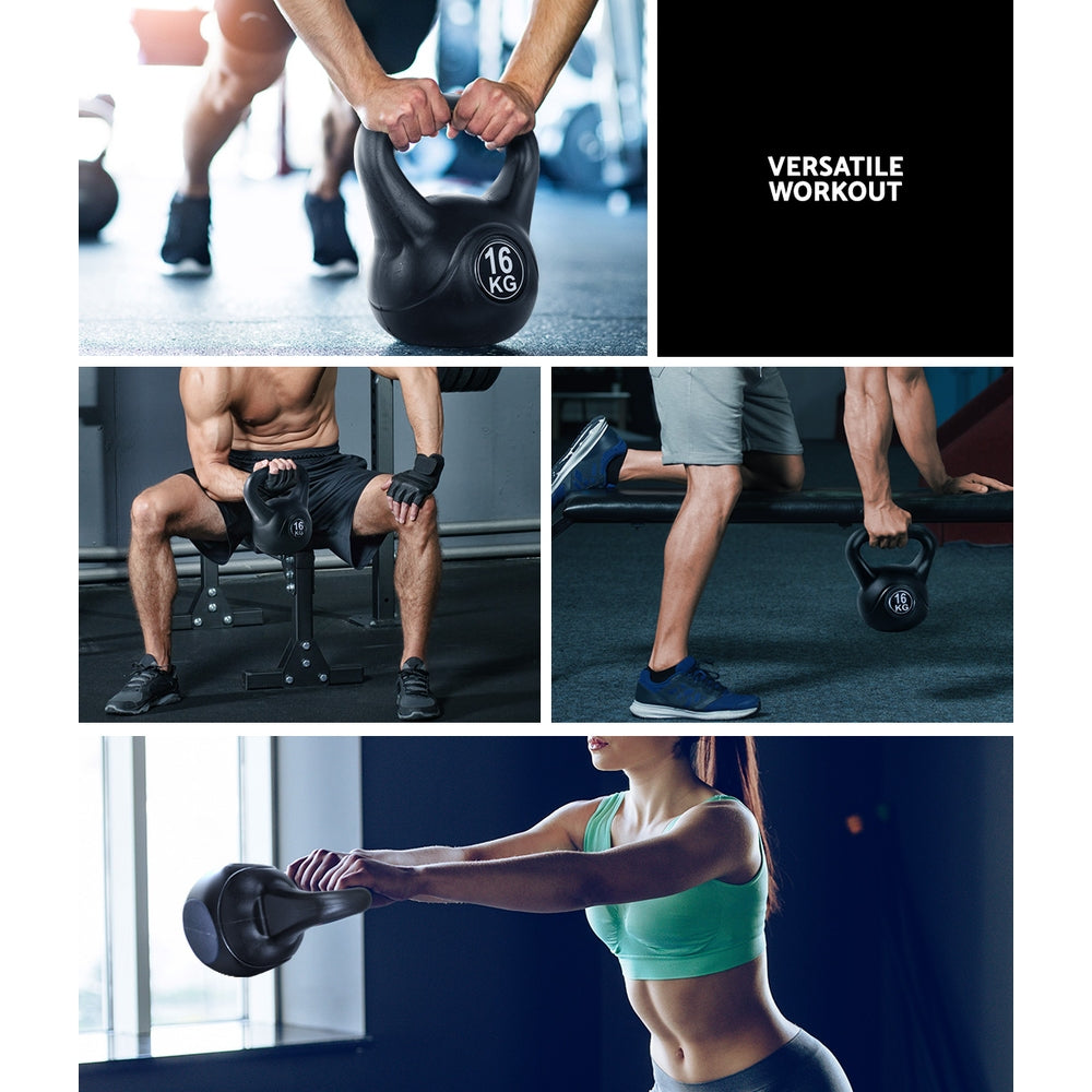 16KG Kettlebell Kettle Bell Weight Kit Fitness Exercise Strength Training-6