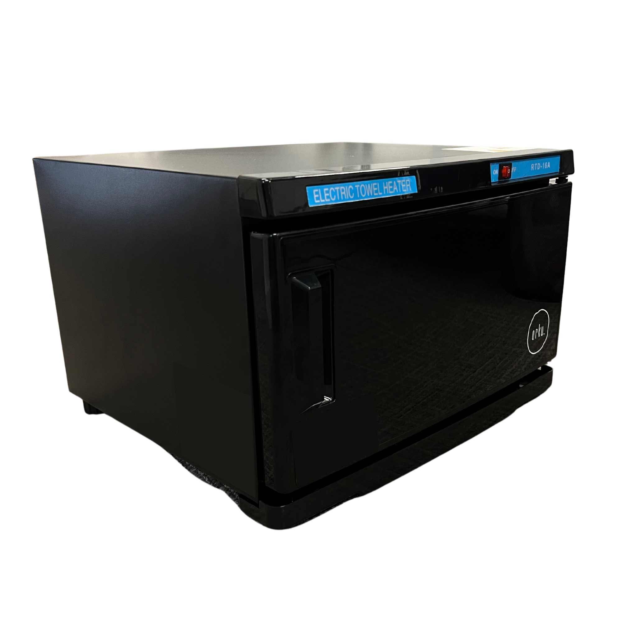 16L Black UV Electric Towel Warmer Steriliser Cabinet Beauty Spa Heat Sanitiser-2