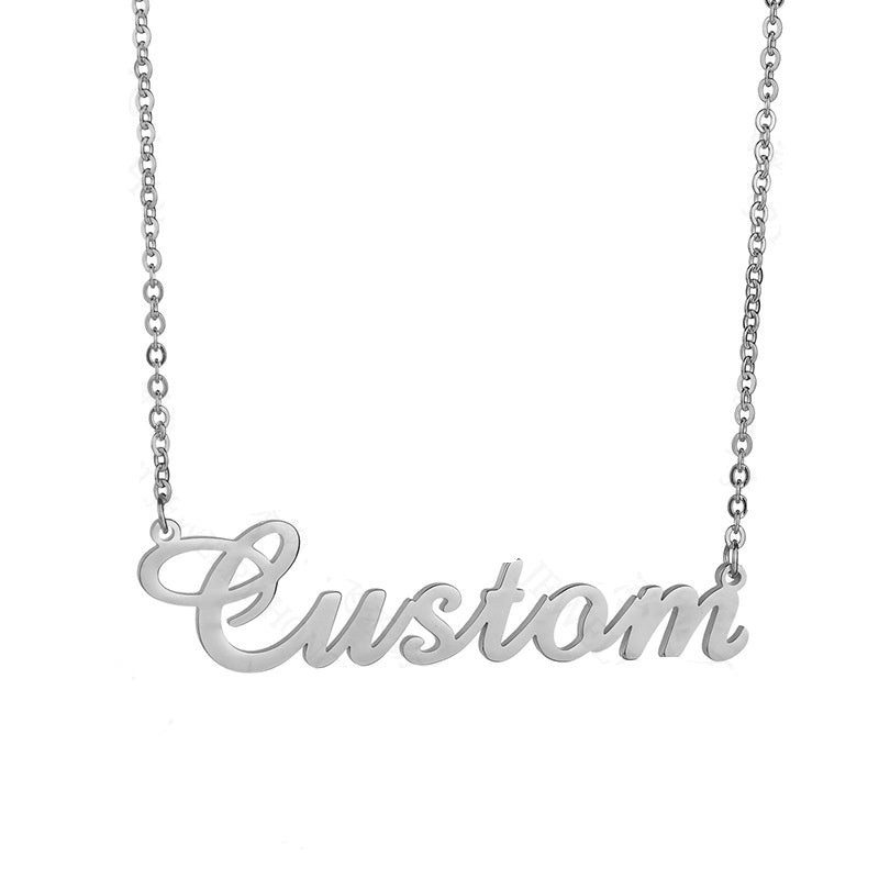 Stainless Steel Letter Pendant Clavicle Chain Exquisite Bracelet Chain Holiday Gift