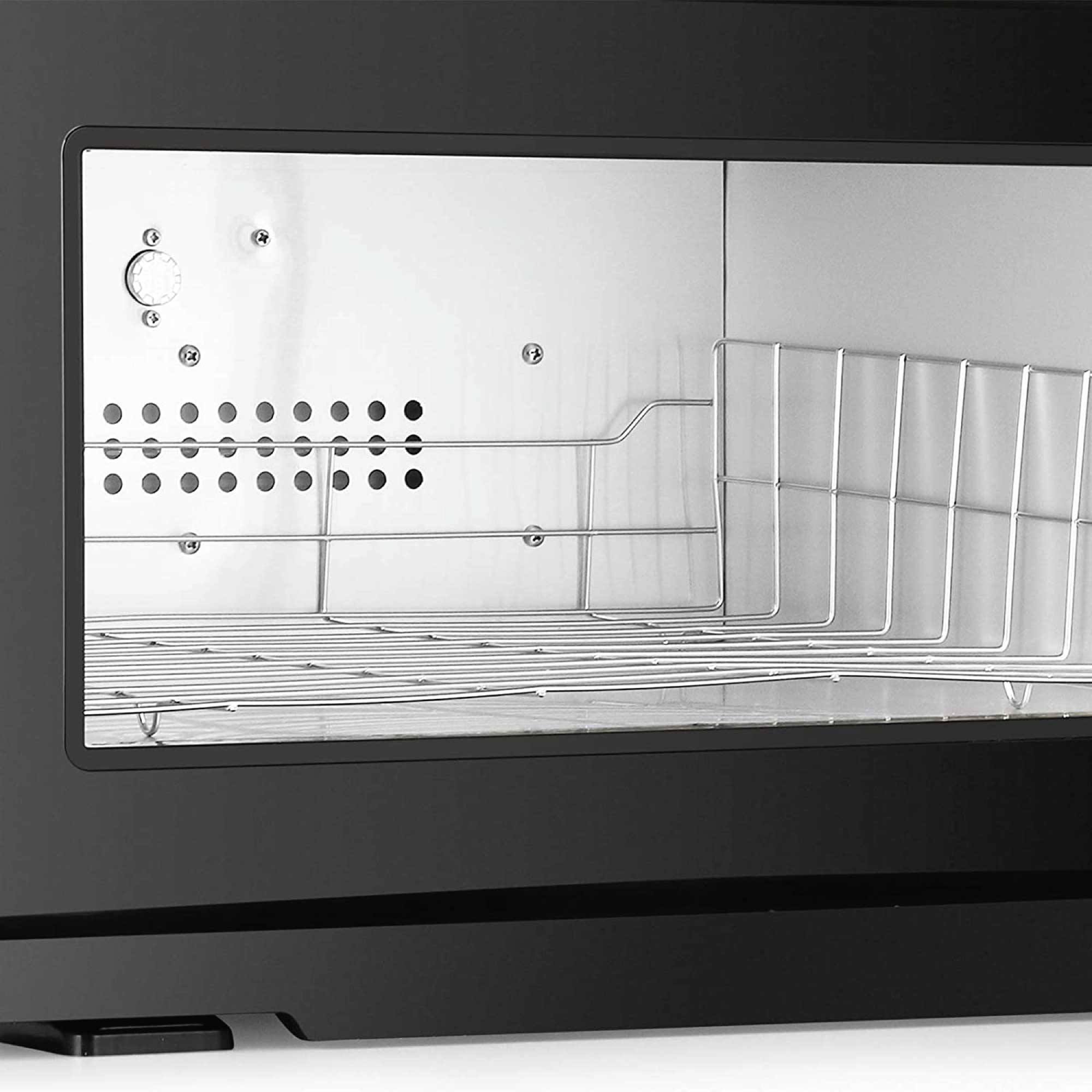 18L Black UV Electric Towel Warmer Steriliser Cabinet Beauty Spa Heat Sanitiser-2