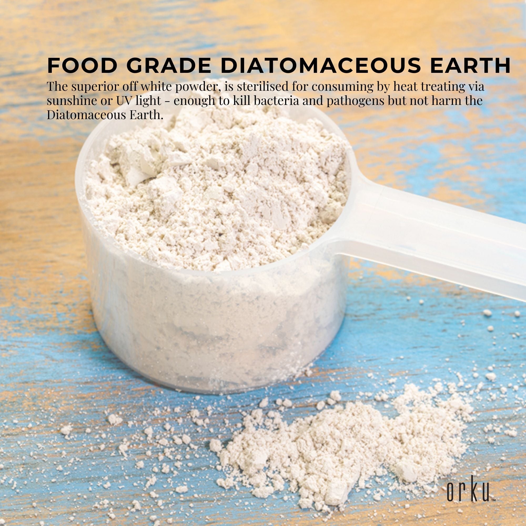 1Kg Organic Fine Diatomaceous Earth - Food Grade Fossil Shell Flour Powder-6