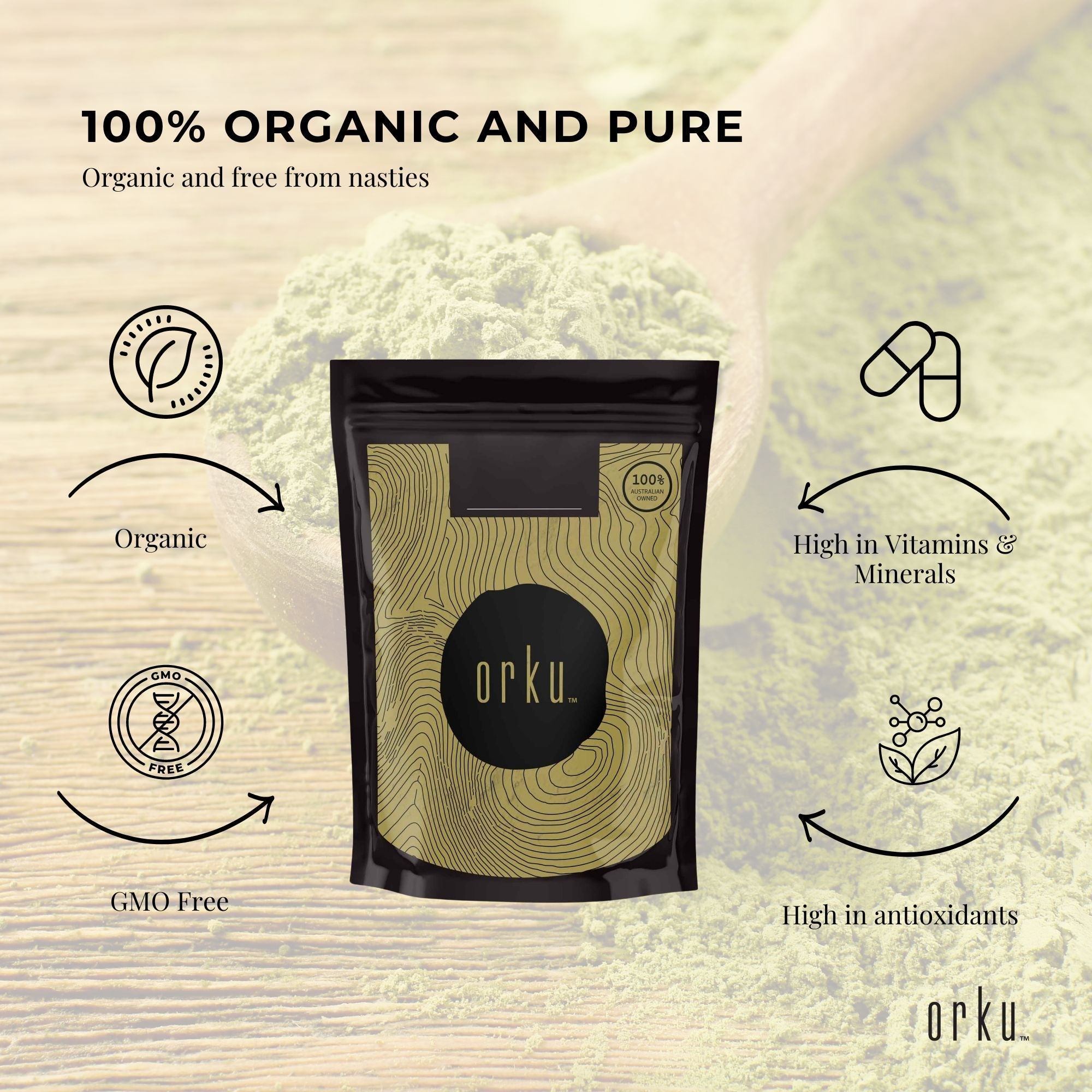 1Kg Organic Matcha Green Tea Powder Camellia Sinensis Leaf Supplement-3