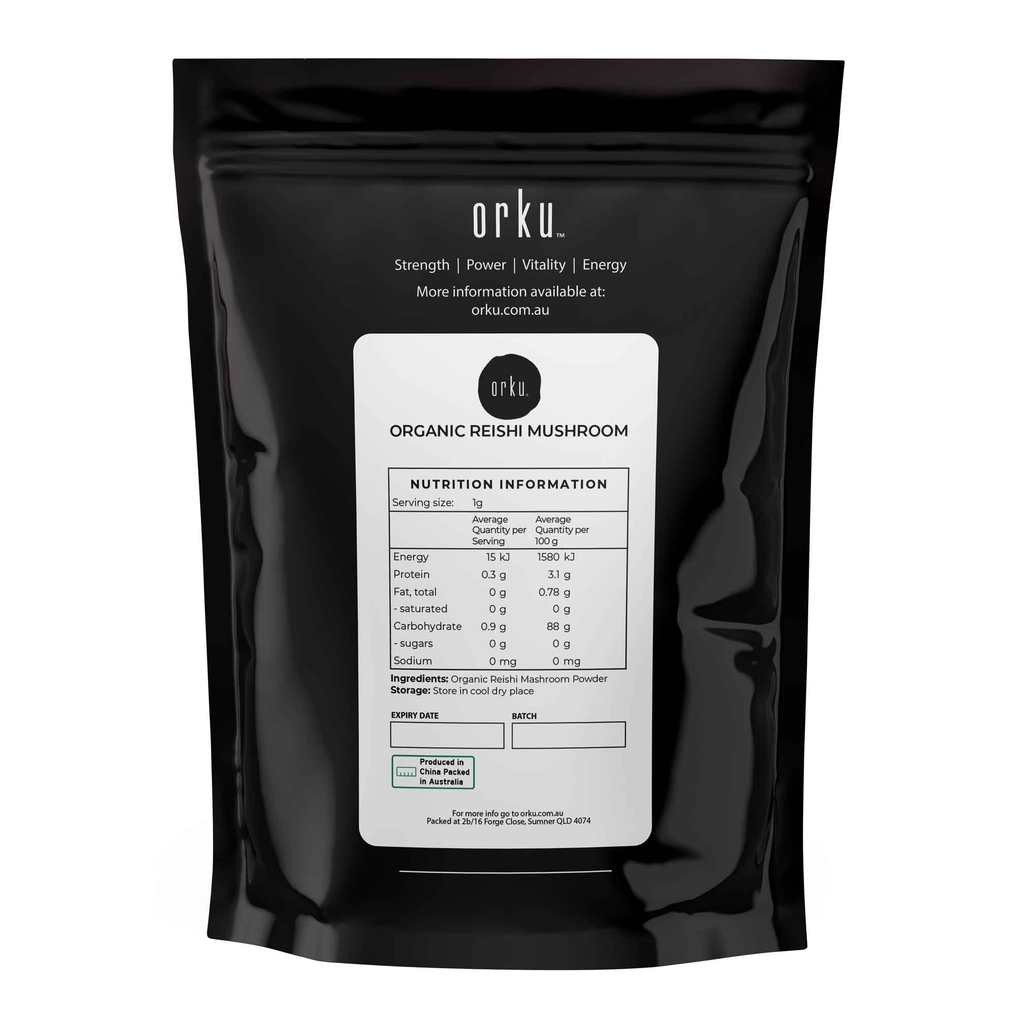 1Kg Organic Reishi Mushroom Powder - Supplement Ganoderma Lingzhi Health Food-1