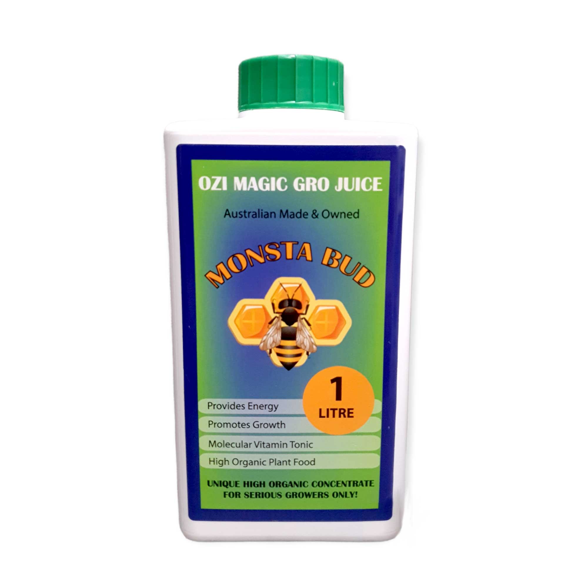 1L Monsta Bud Juice  - Organic Short Day Flowering Plants Nutrient Ozi Magic Gro-0