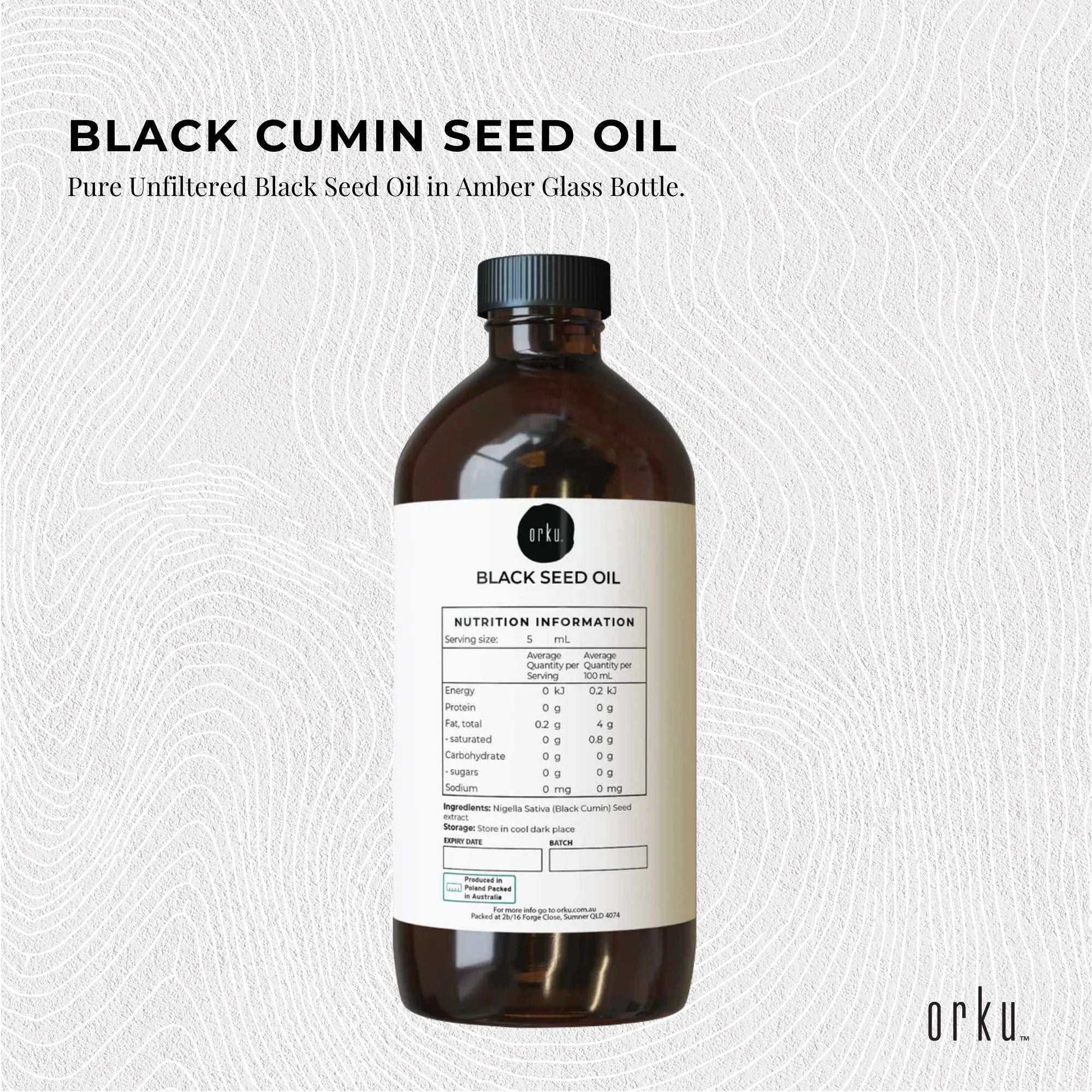 1L Pure Black Seed Oil - 100% Ethiopian Nigella Sativa Cumin Cold Pressed-2