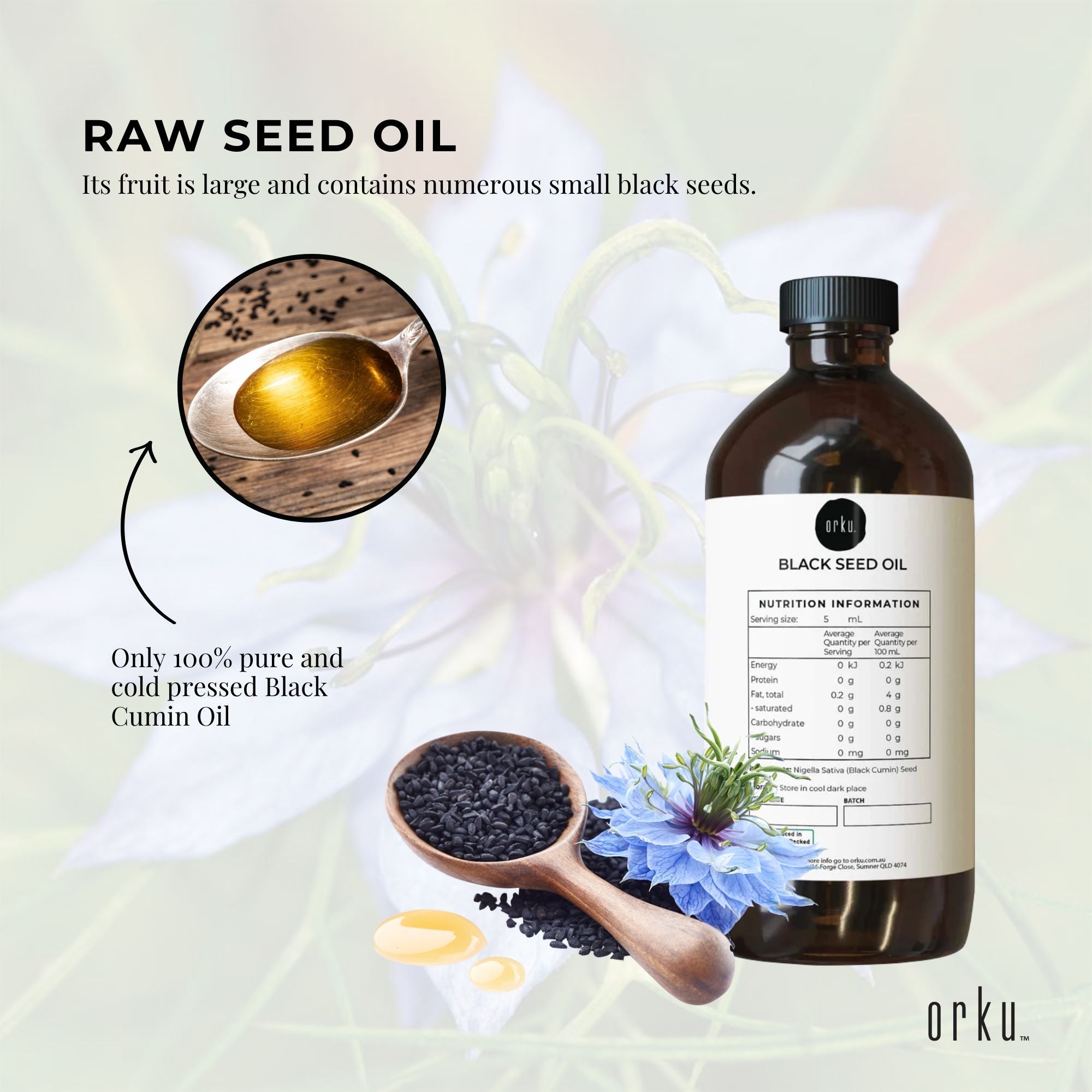 1L Pure Black Seed Oil - 100% Ethiopian Nigella Sativa Cumin Cold Pressed-3