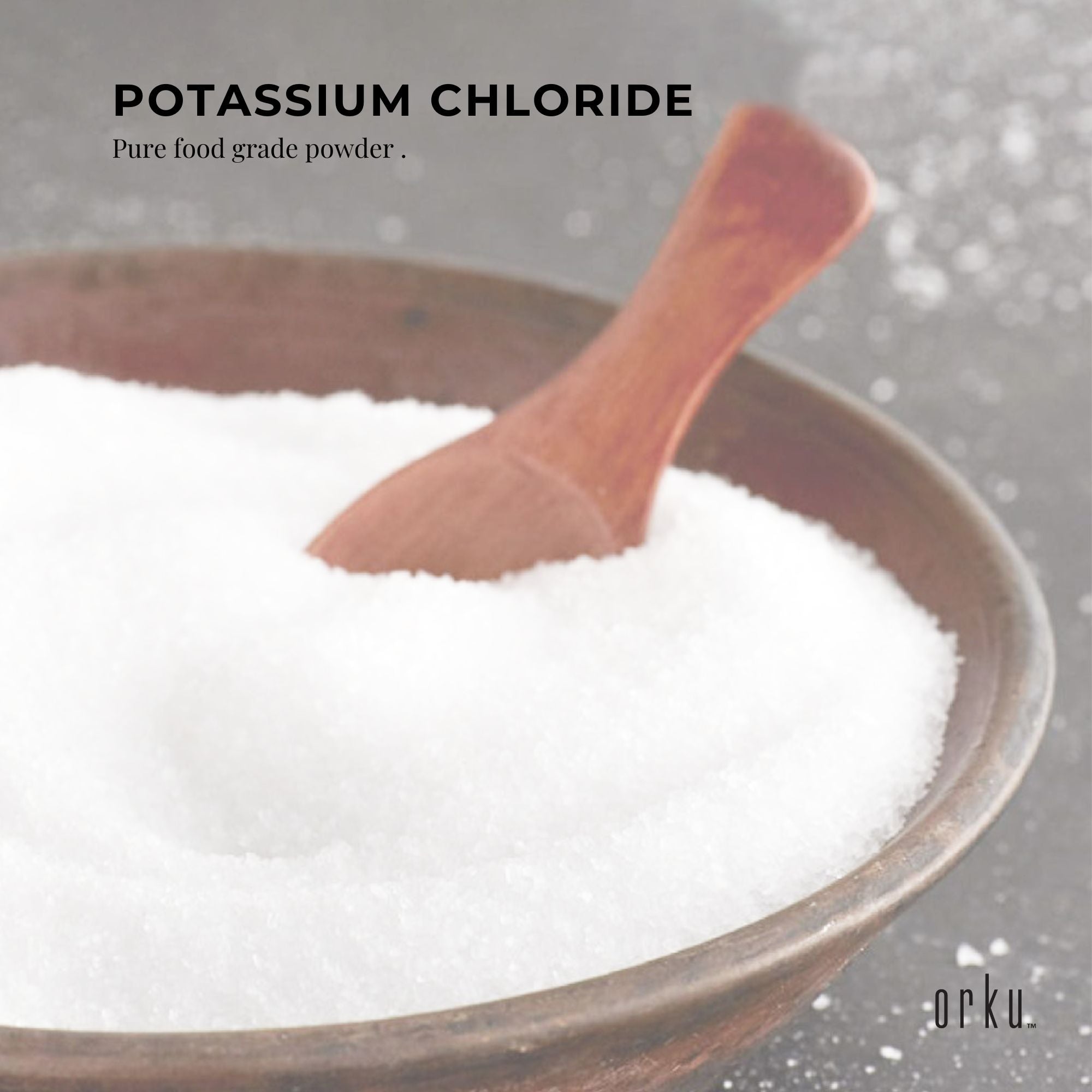 1.3Kg Potassium Chloride Powder Tub - Pure KCL E508 Food Grade Supplement-1