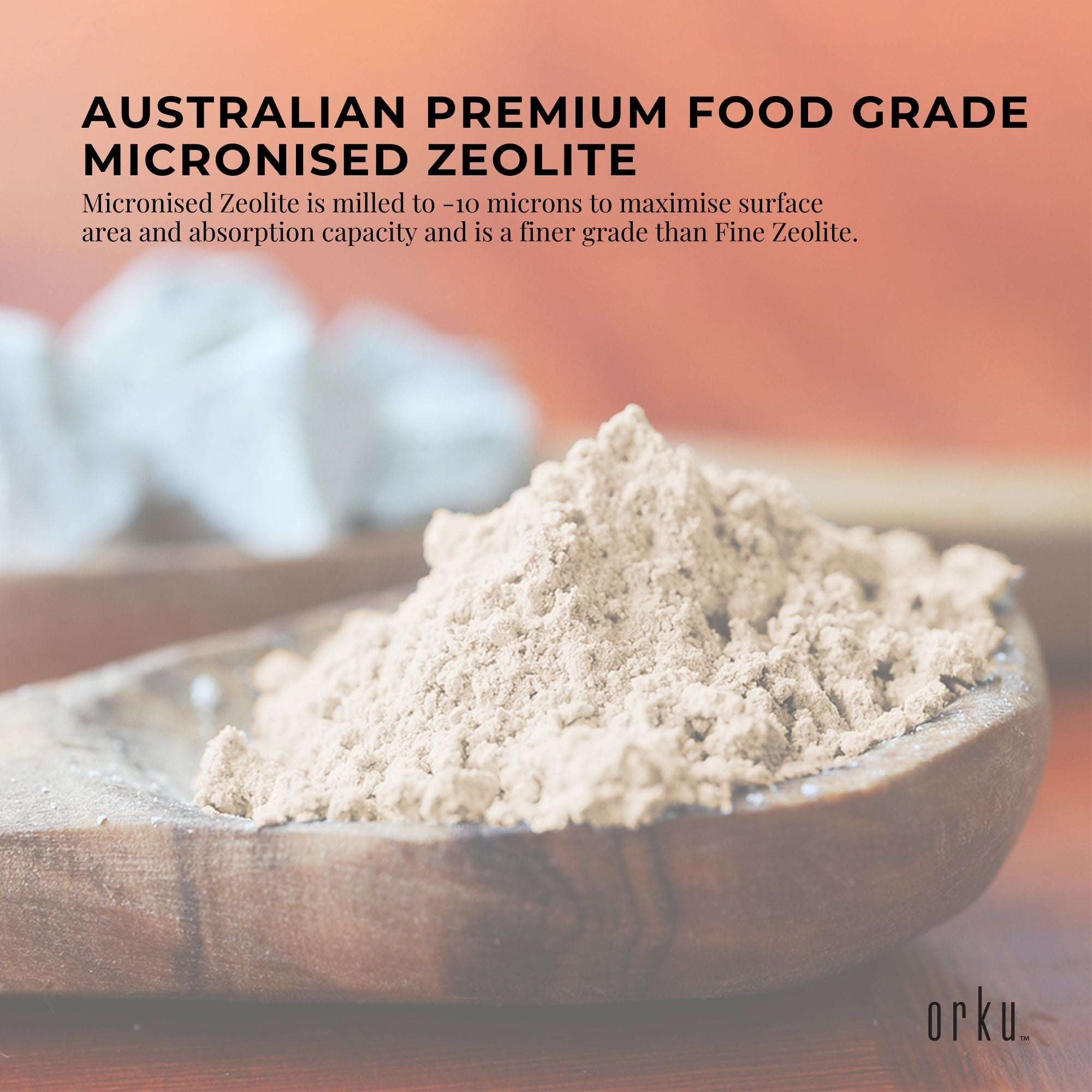 1.3kg Pure Micronised Zeolite Powder Supplement Tub Micronized Volcamin-3