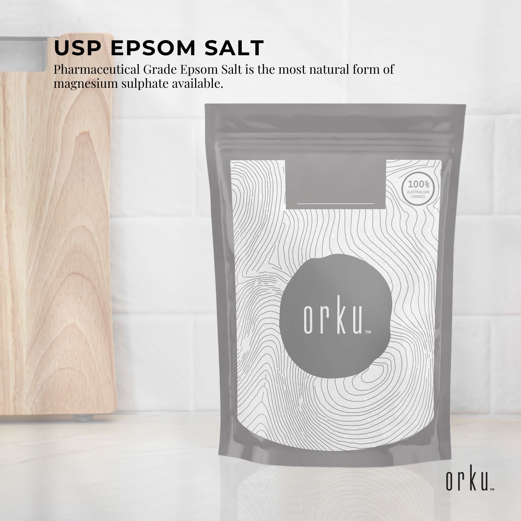 1kg USP Epsom Salt Pharmaceutical Grade - Magnesium Sulfate Body Bath Salts-3