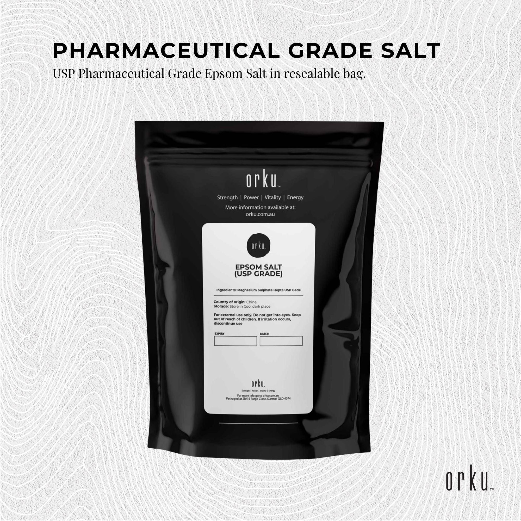 1kg USP Epsom Salt Pharmaceutical Grade - Magnesium Sulfate Body Bath Salts-4