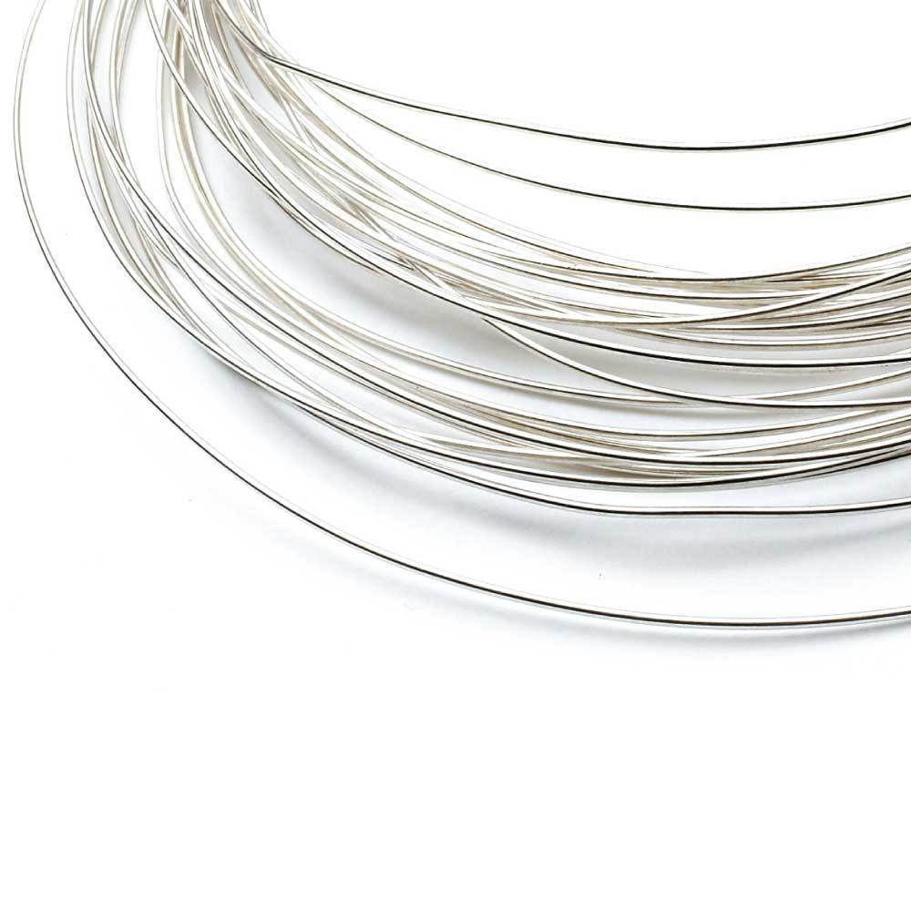 1m Sterling Silver 0.6mm - Soft Round Wire Rod 22 Gauge Jewellery Bead-0
