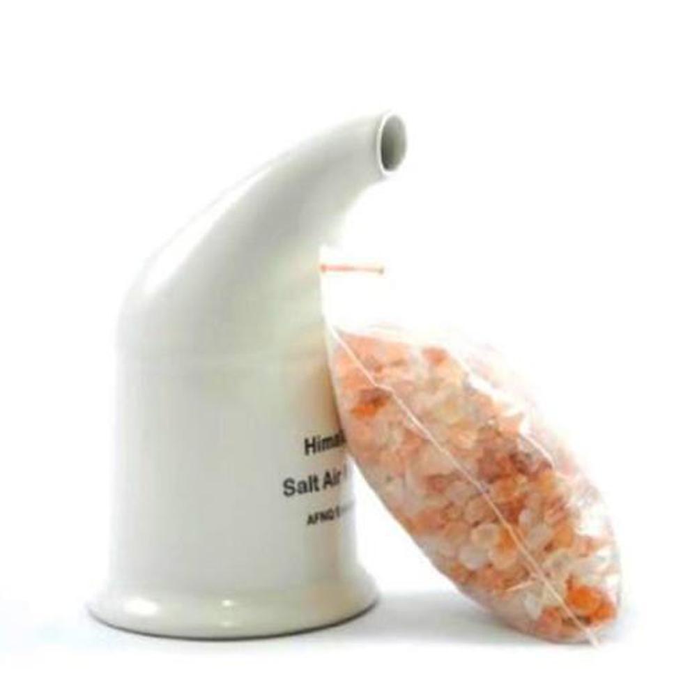 1x Himalayan Pink Salt Inhaler Pipe + 125g Free Coarse Salt - Pure Cyrstal Rock-3