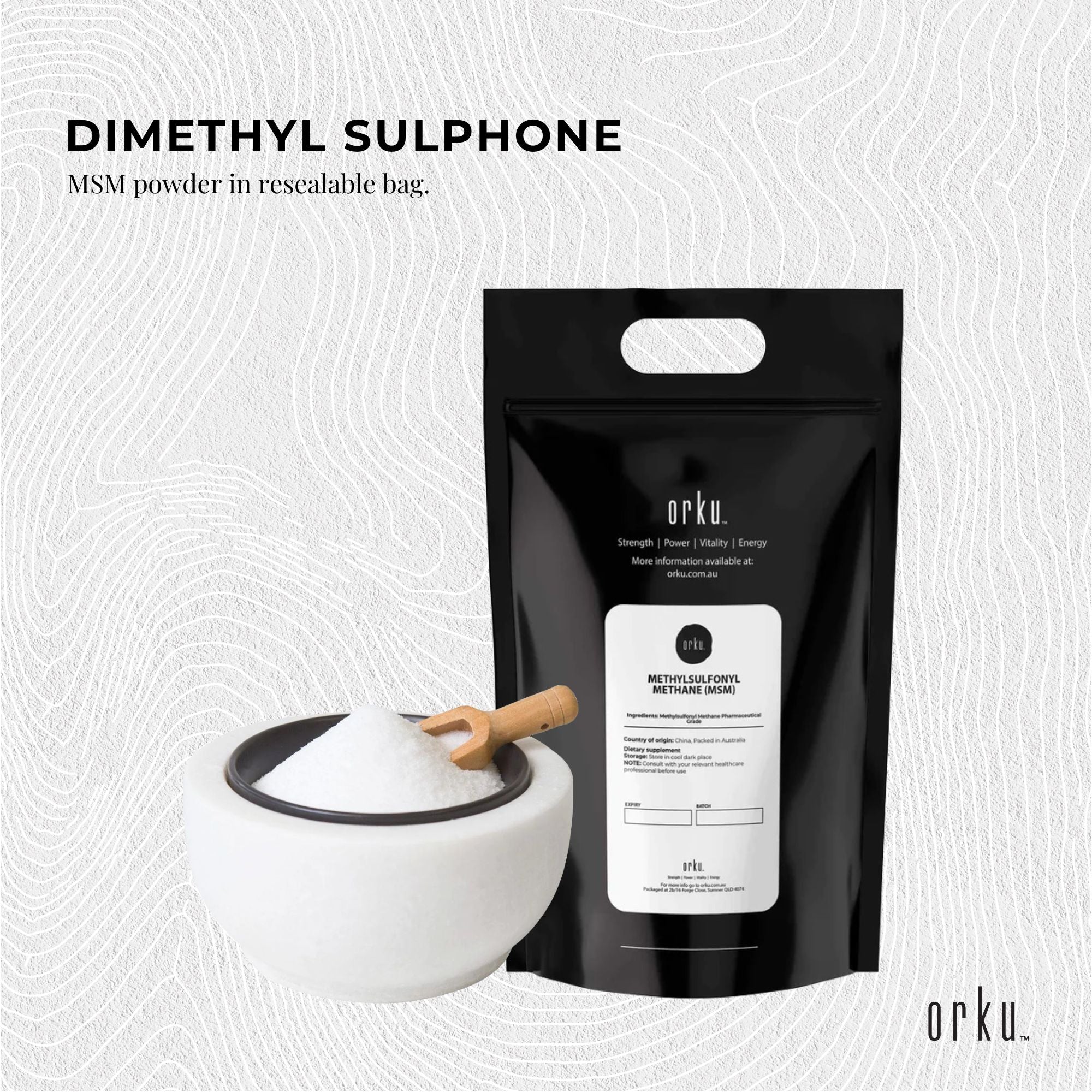 20Kg MSM Powder or Crystals Tub - 99% Pure Methylsulfonylmethane Dimethyl Sulfone-3