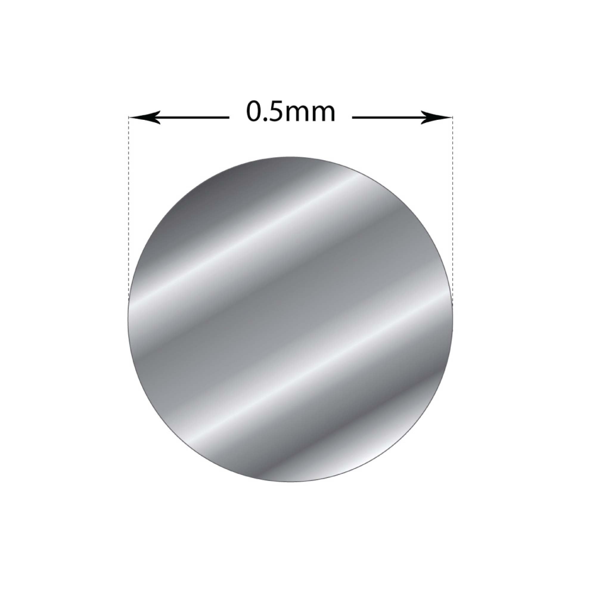 20cm Sterling Silver 0.5mm - Medium Round Wire 24 Gauge Fine Jewellery-1